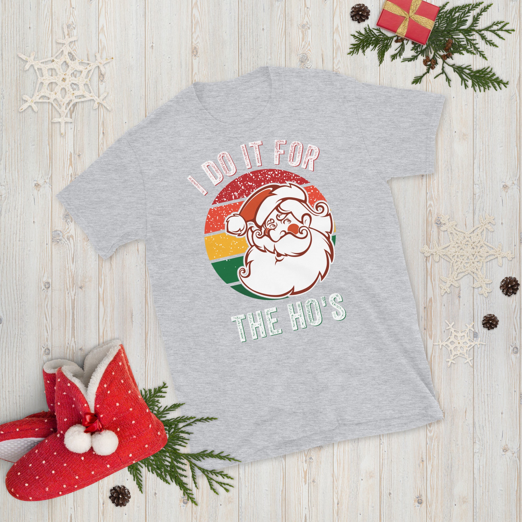 Lo hago por la camisa Hos, camisa de Navidad grosera, camisa de cara de Santa, camisa de cara de Santa, camisa de Navidad grosera, regalos de Navidad ofensivos, Navidad de broma