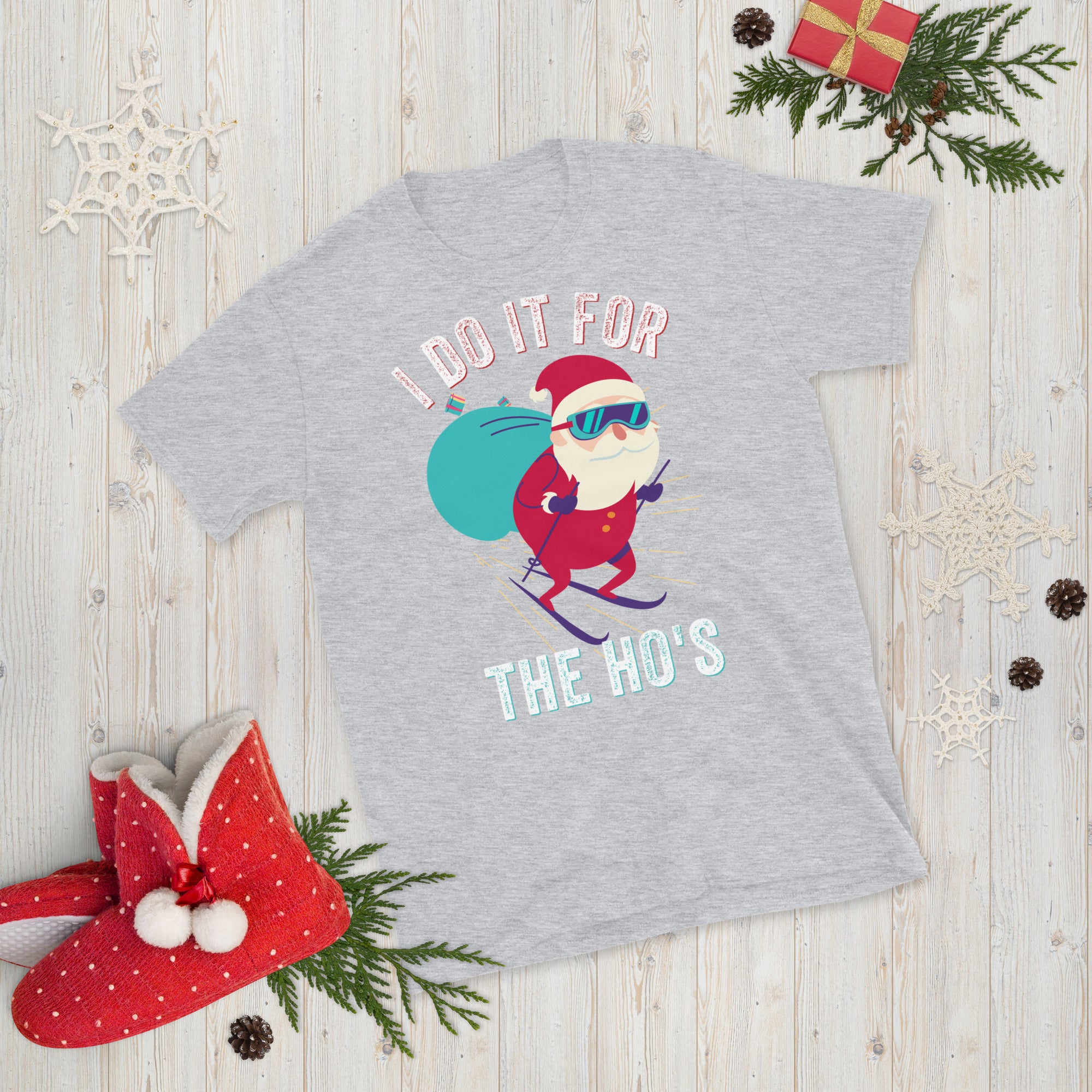 I Do It For The Hos Shirt, Rude Christmas Shirt, Santa Face Shirt, Santa Face Shirt, Rude Xmas Shirt, Offensive Xmas Gifts, Joke Xmas