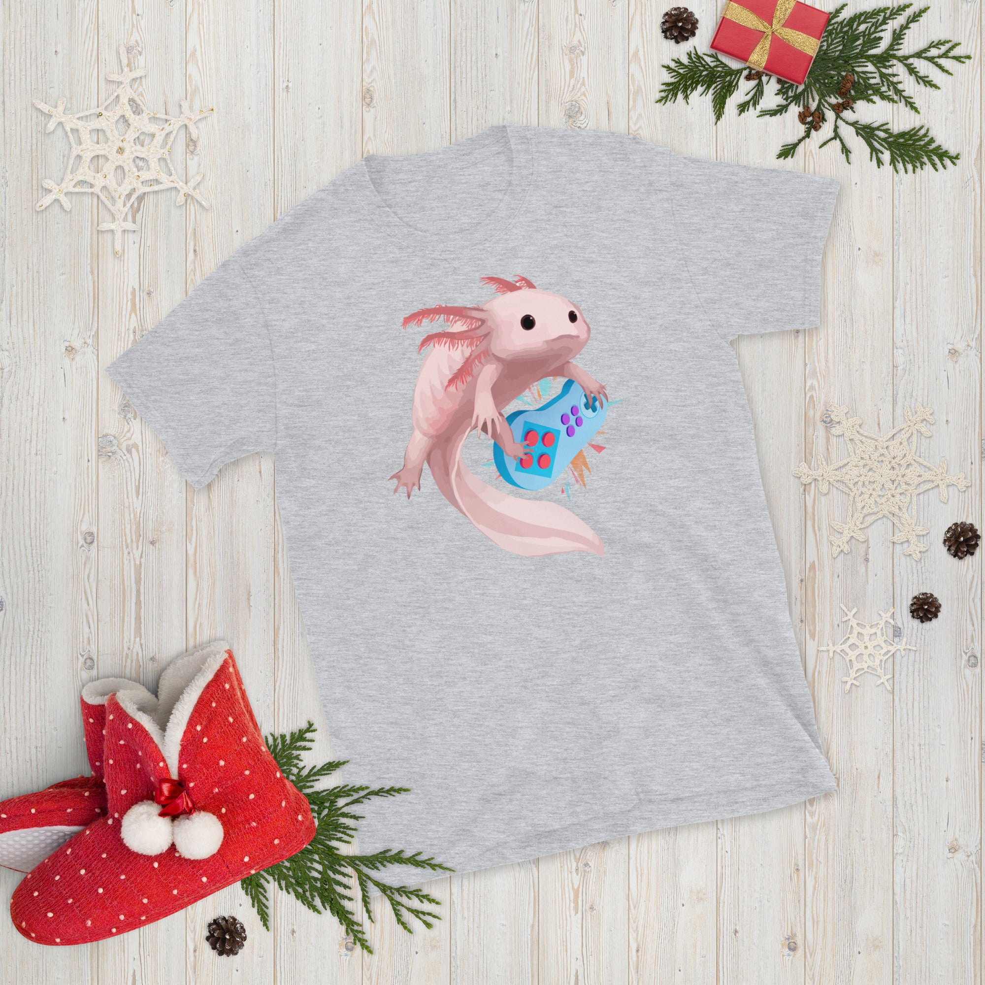 T-shirt de joueur Axolotl, T-shirt drôle Axolotl, T-shirt salamandre mexicaine, Gamesolotl, Axolotl Gaming, T-shirt de jeu drôle, T-shirt mignon Axolotl