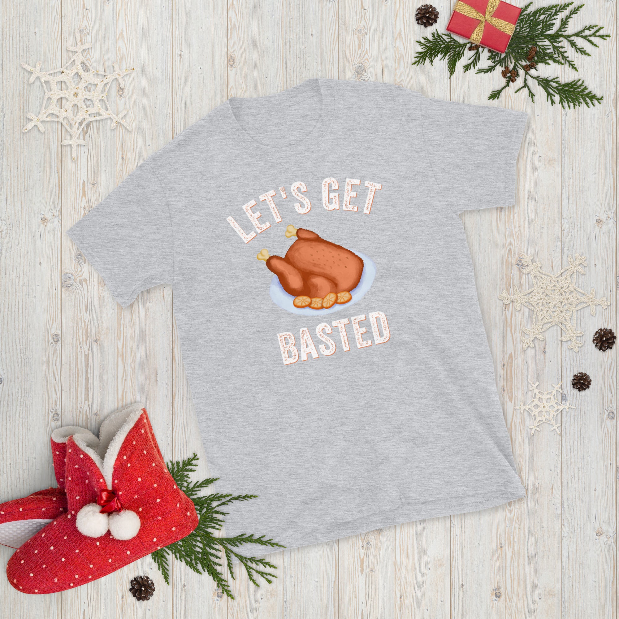 Let&#39;s Get Basted Shirt, Thanksgiving T Shirt, Mom Thanksgiving, Family Thanksgiving Shirt, Funny Thanksgiving Gift Shirt - Madeinsea©