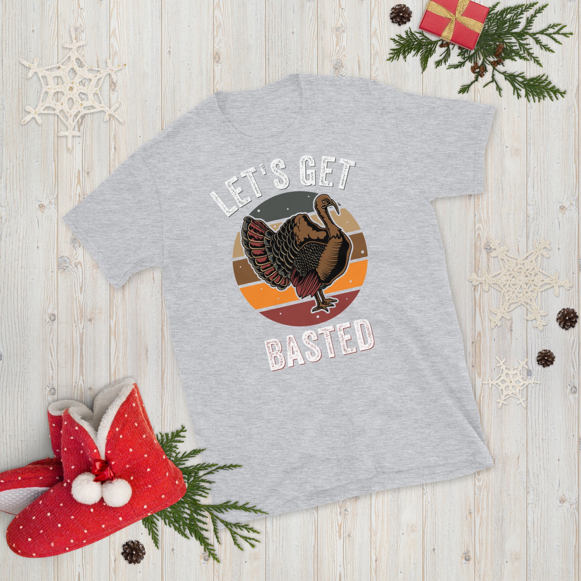 Let&#39;s Get Basted Thanksgiving Shirt, Funny Thanksgiving Shirts, Matching Thanksgiving Shirts, Turkey Shirt, Family Thanksgiving T Shirt - Madeinsea©