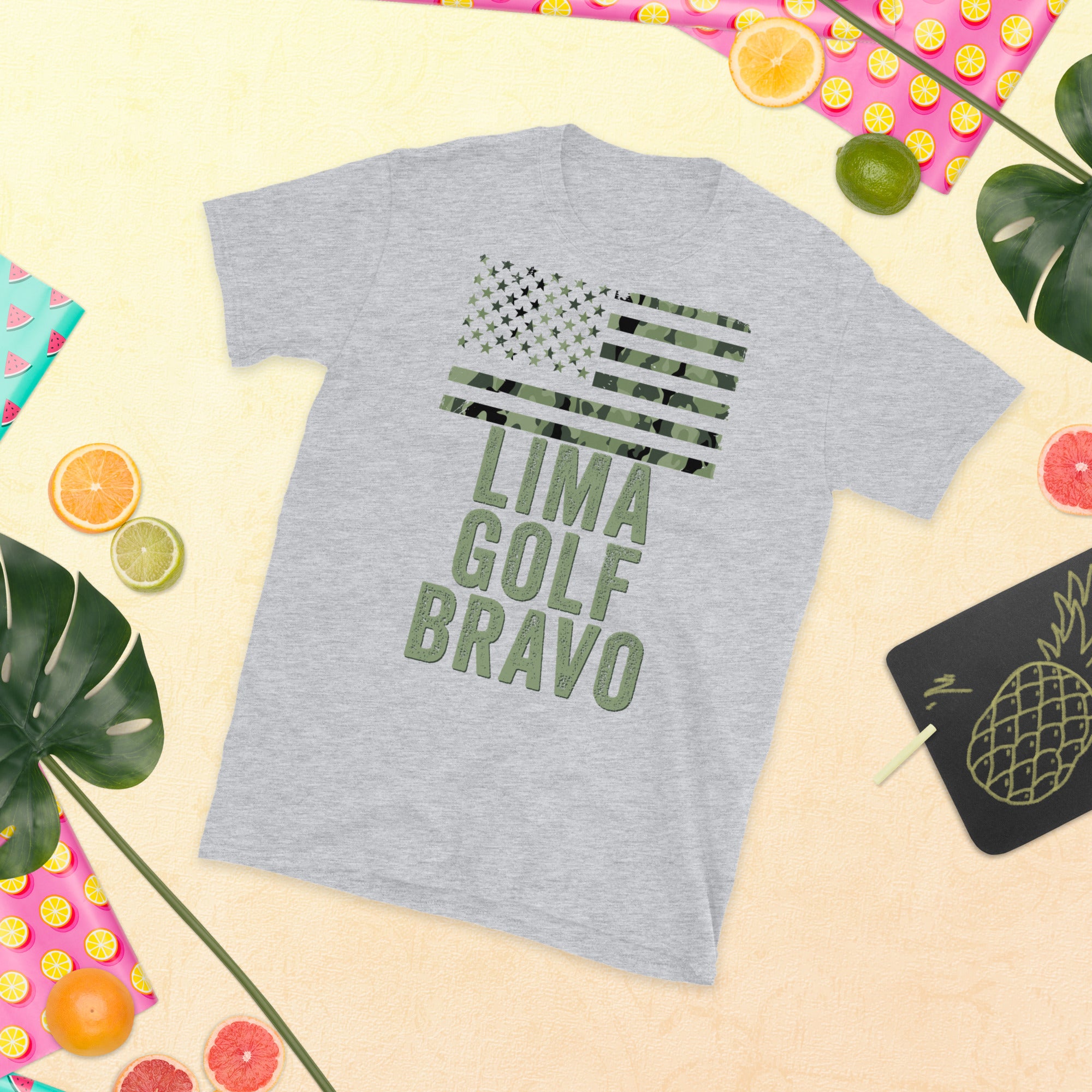 Lima Golf Bravo Shirt, Shirt, LGB T Shirt, US Camo Flag, Lima Golf Bravo, US Flag Shirt - Madeinsea©