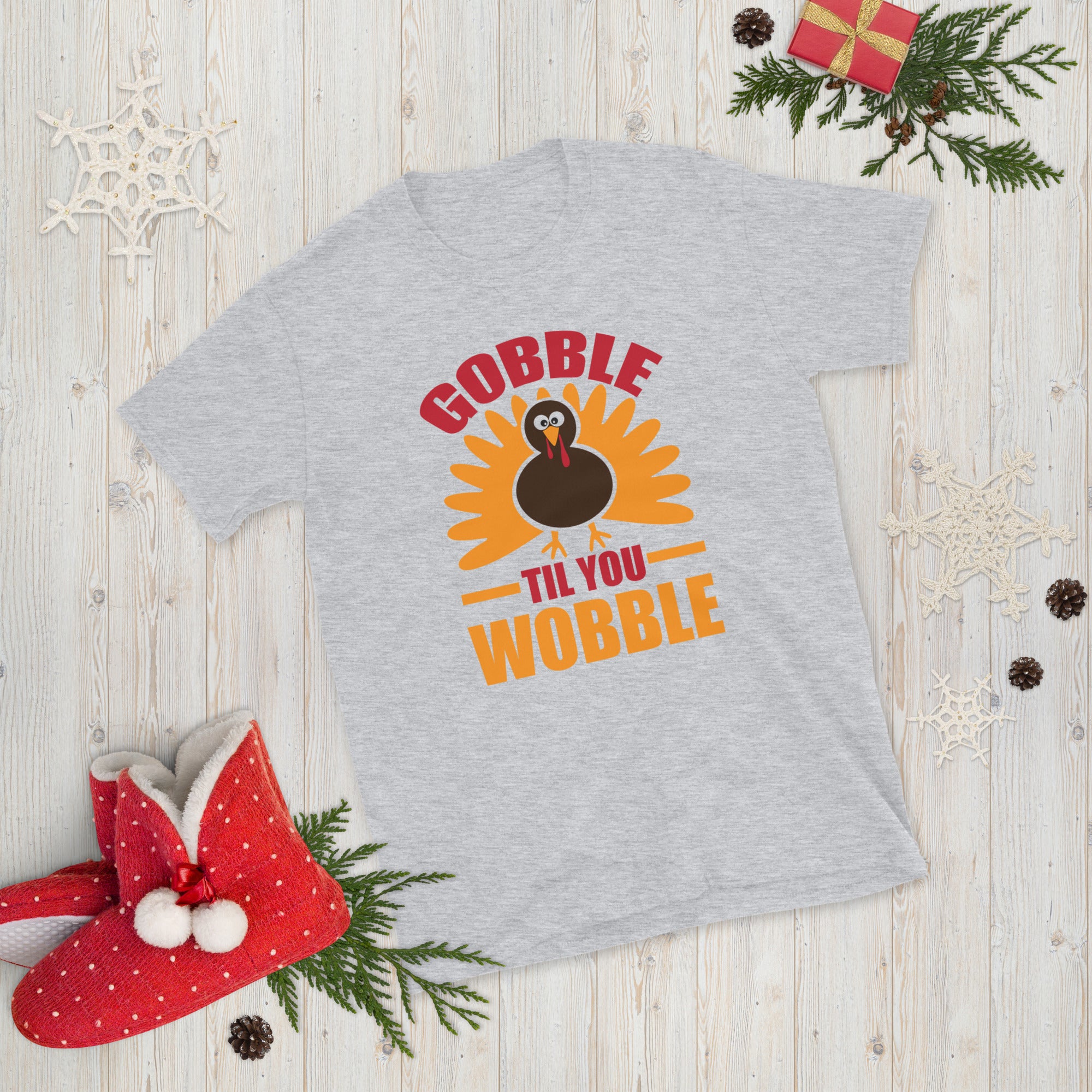 Gobble Til You Wobble Shirt, Thanksgiving Shirt for Women Men, Thanksgiving Turkey Shirt, Thanksgiving Outfit, Thankful Grateful T Shirt - Madeinsea©