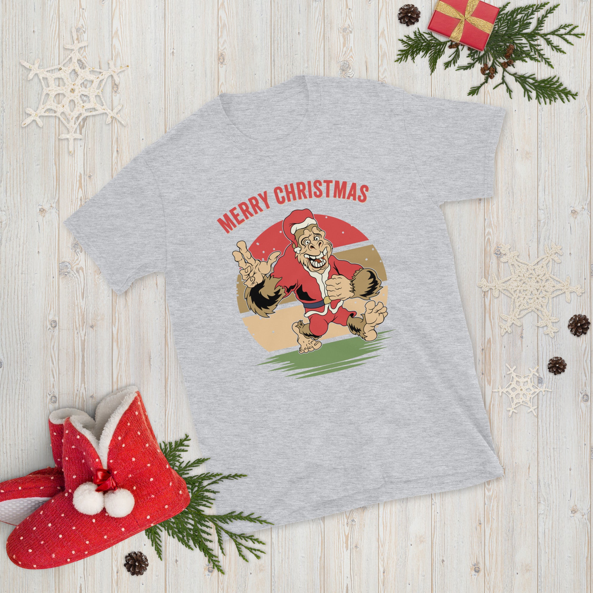 Bigfoot Christmas Shirt, Bigfoot Lover Gift, Christmas Gift Shirt, Funny Bigfoot Holiday Shirt, Sasquatch Xmas Shirt, Bigfoot Believe Shirt - Madeinsea©