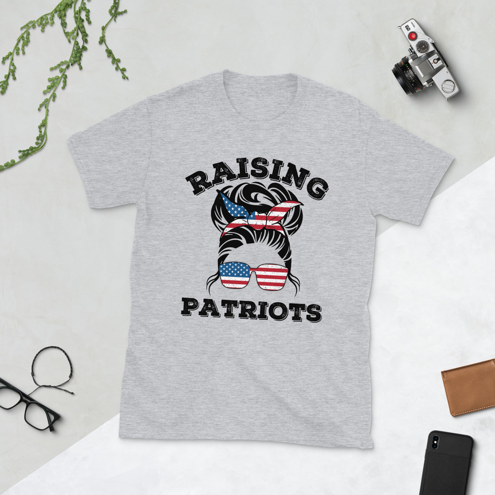 Raising Patriots Shirt, American Mom, Conservative Mom Shirt, Republican Mom T Shirt, Raising Lions, Regular Mom, USA American Flag Mom Tee - Madeinsea©