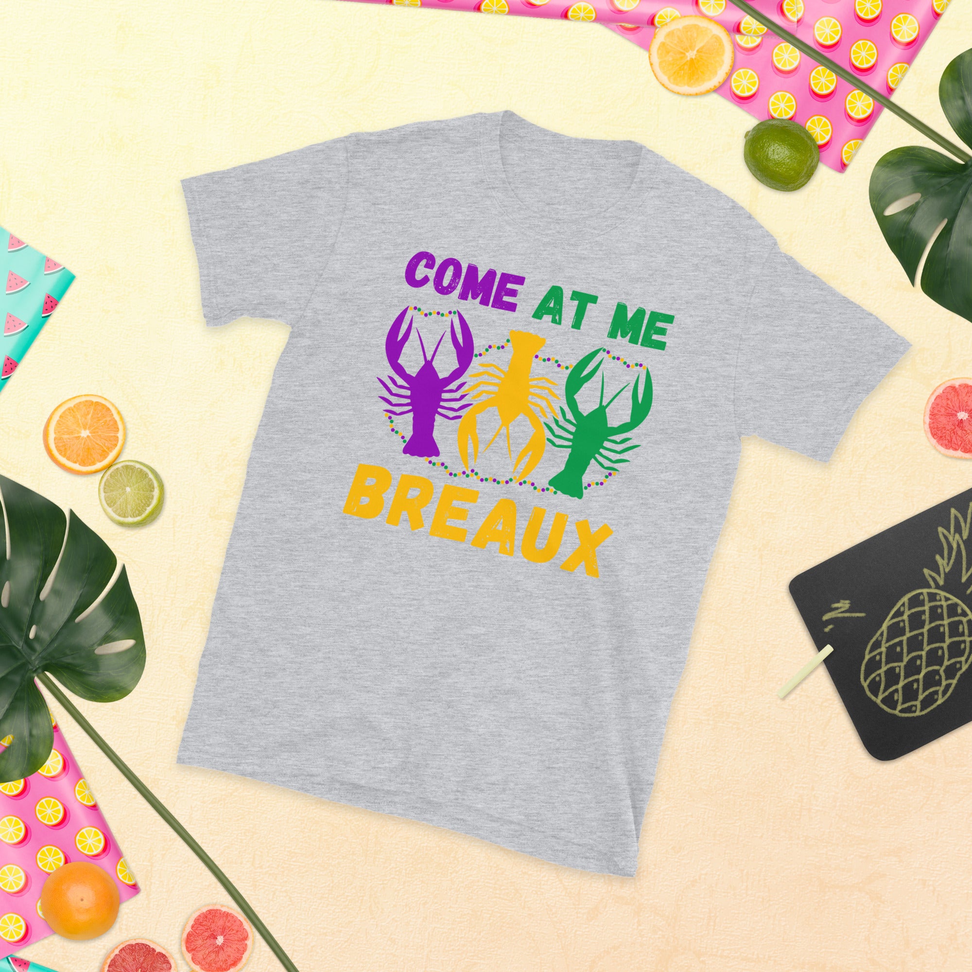 Come At Me Breaux, Mardi Gras Shirt, Funny Crawfish TShirt, New Orleans Tee, Fat Tuesday Gifts, Mardi Grass Tshirt, Parade Carnival Shirt - Madeinsea©