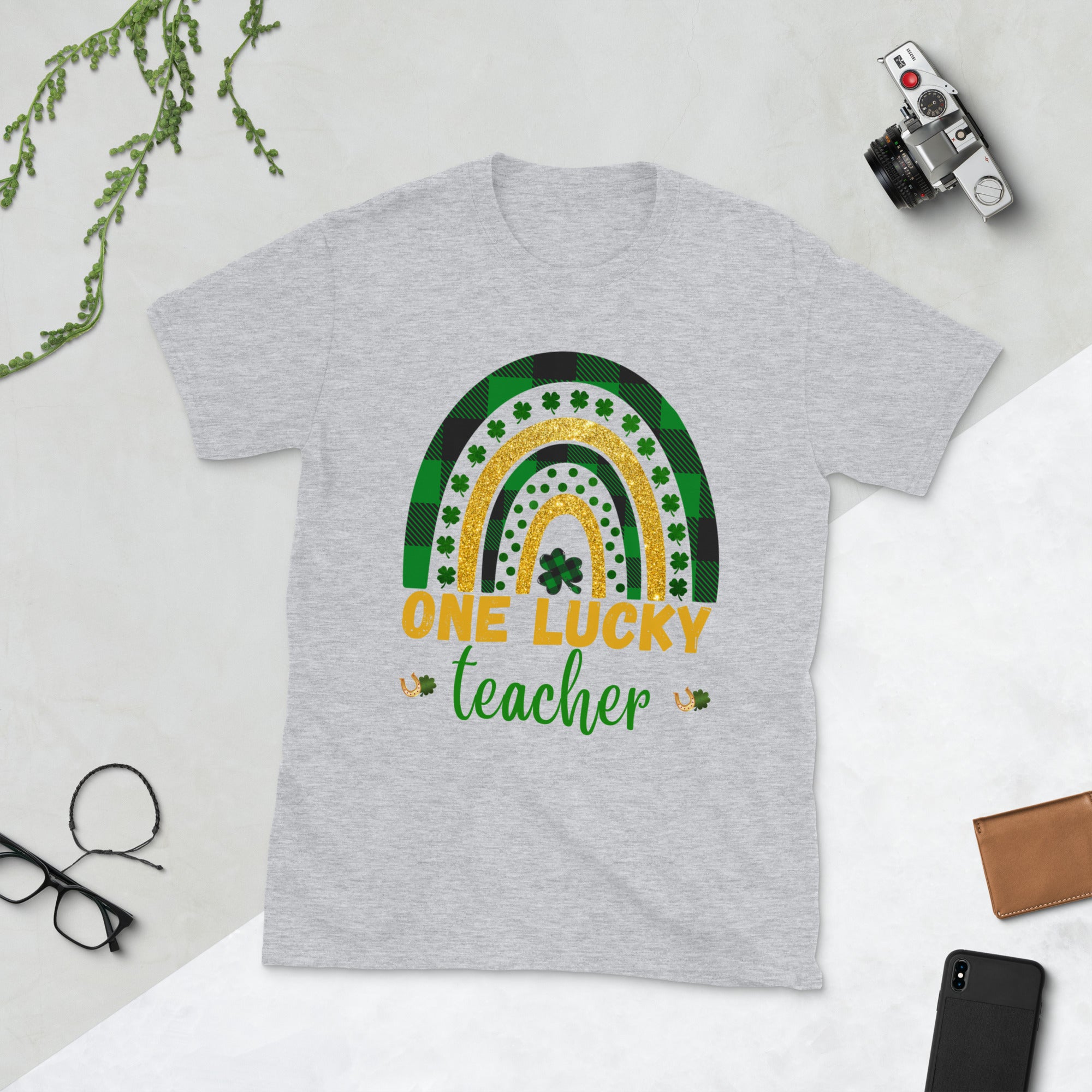 One Lucky Teacher Rainbow Shirt, St Patricks Day Teacher Shirt,Lucky Shirt, St Patricks Shirt, Shamrock Shirt, St Pattys Shirt,Teacher Gifts - Madeinsea©