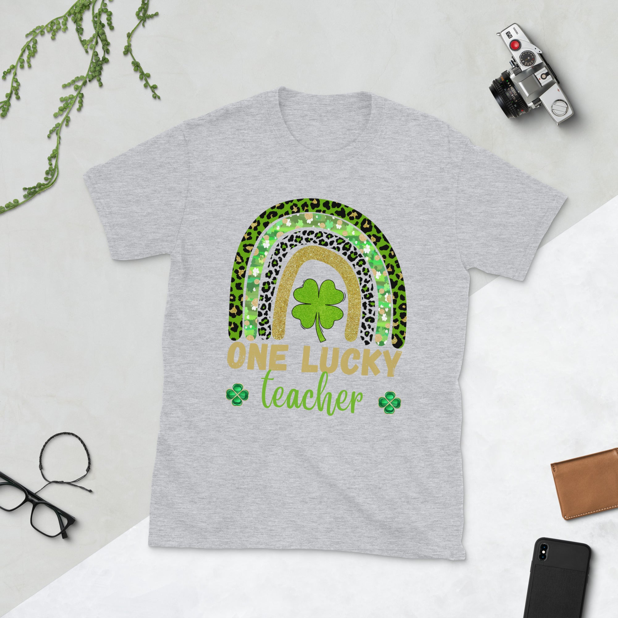 One Lucky Teacher Shirt, St Patricks Teacher Rainbow Shirt, Irish Teacher Shirt, Lucky Shamrock Teacher TShirt, Shamrock Shirt, Teacher Gift - Madeinsea©