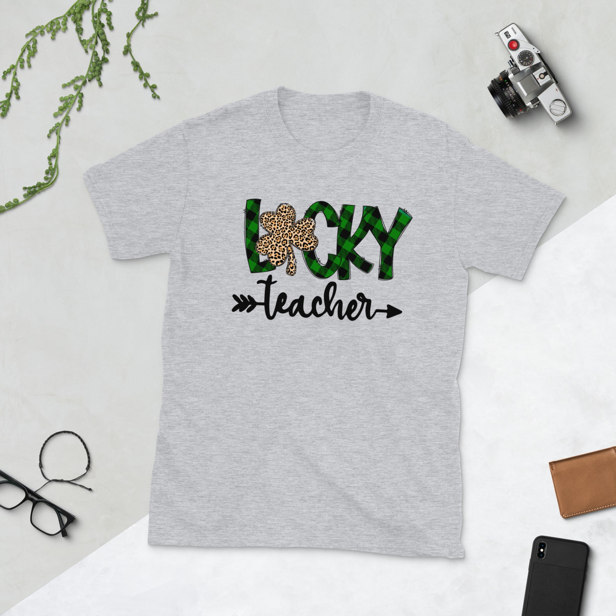 One Lucky Teacher Leopard Print Shirt, St Patricks Day Teacher shirt, Irish Teacher shirt, Lucky Shamrock Teacher Shirt, Saint Patricks Gift - Madeinsea©