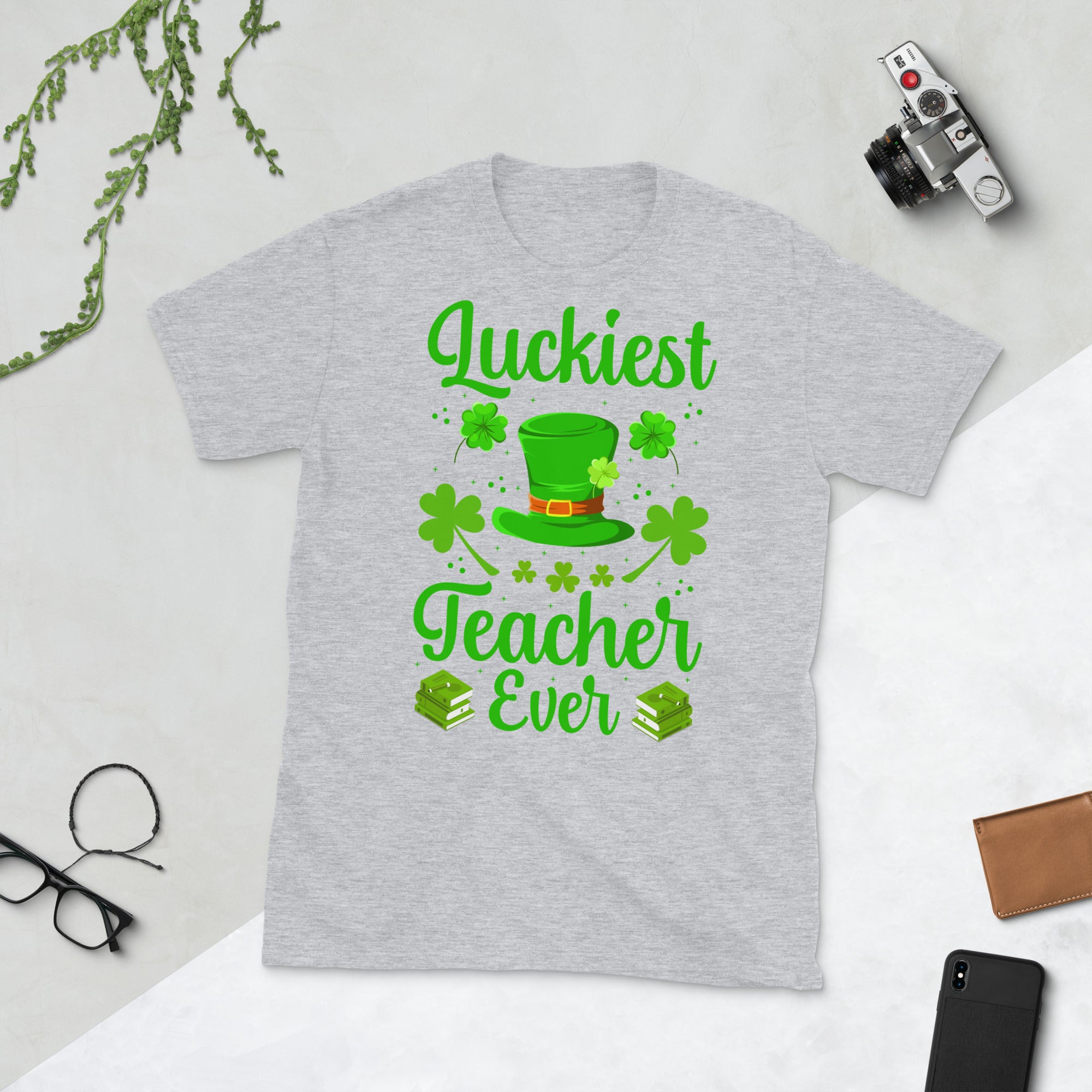 Luckiest Teacher Ever Shirt, St Patricks Day Teacher Shirt, Irish Teacher Gift, St Pattys Day Tshirt, Funny Teacher Shirt, Lucky Teacher Tee - Madeinsea©