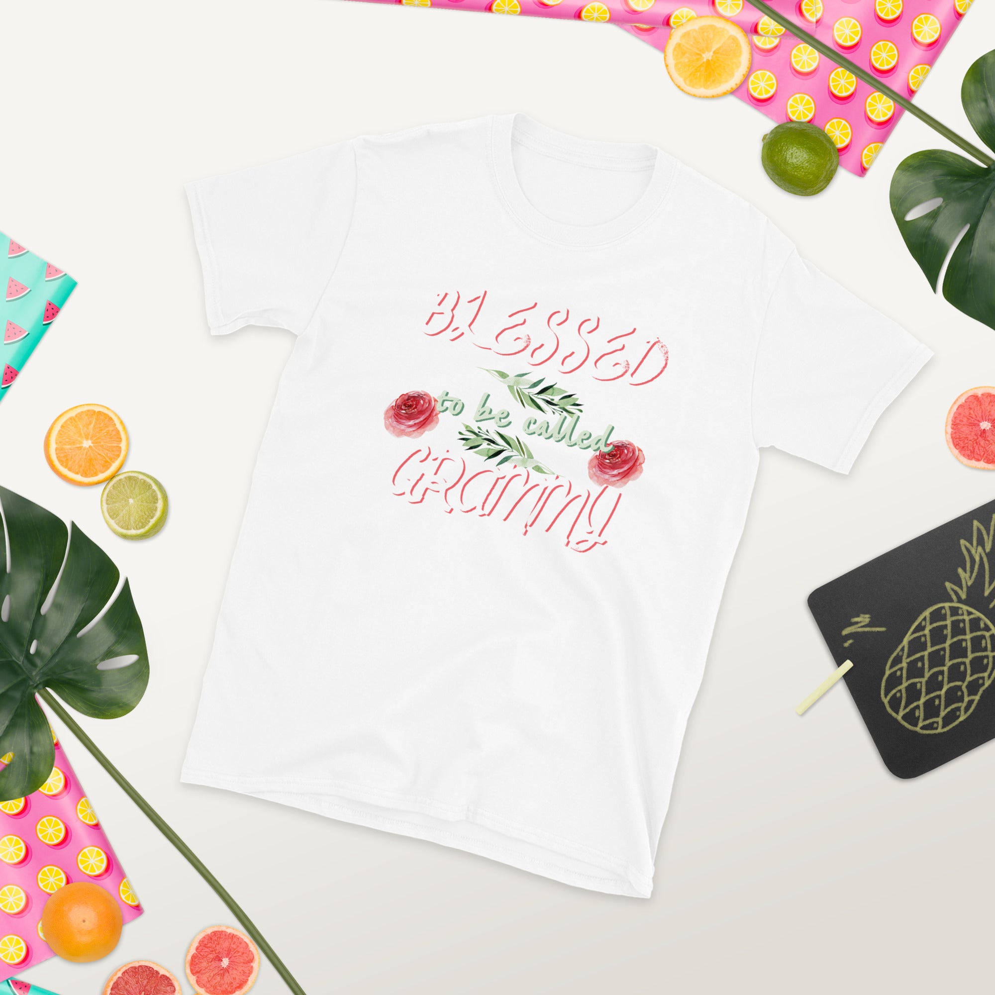 Blessed To Be Called Grammy T-shirt, Grammy Shirt, Blessed Grammy Tee, Gift For Grammy, Grammy Christmas Gift, Grandma Floral Shirt - Madeinsea©