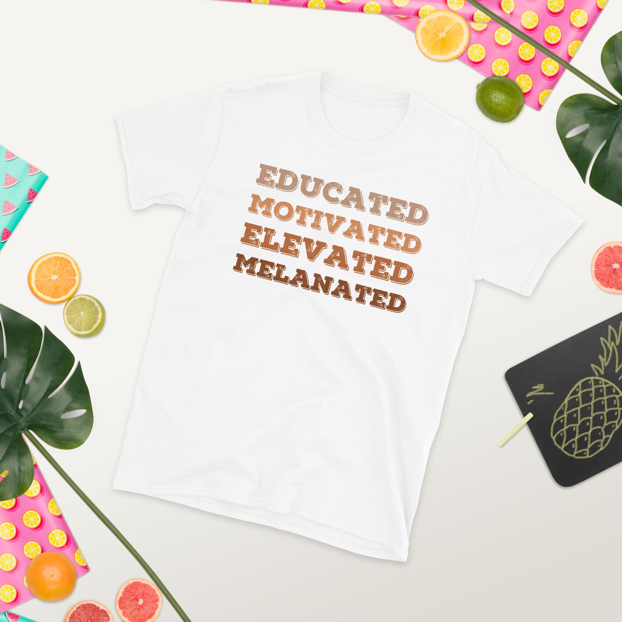 Black History Month Shirt for Teacher, Educated Motivated Elevated Melanated, Black Women Shirt, Gifts for Black Teachers, BLM Tshirt - Madeinsea©