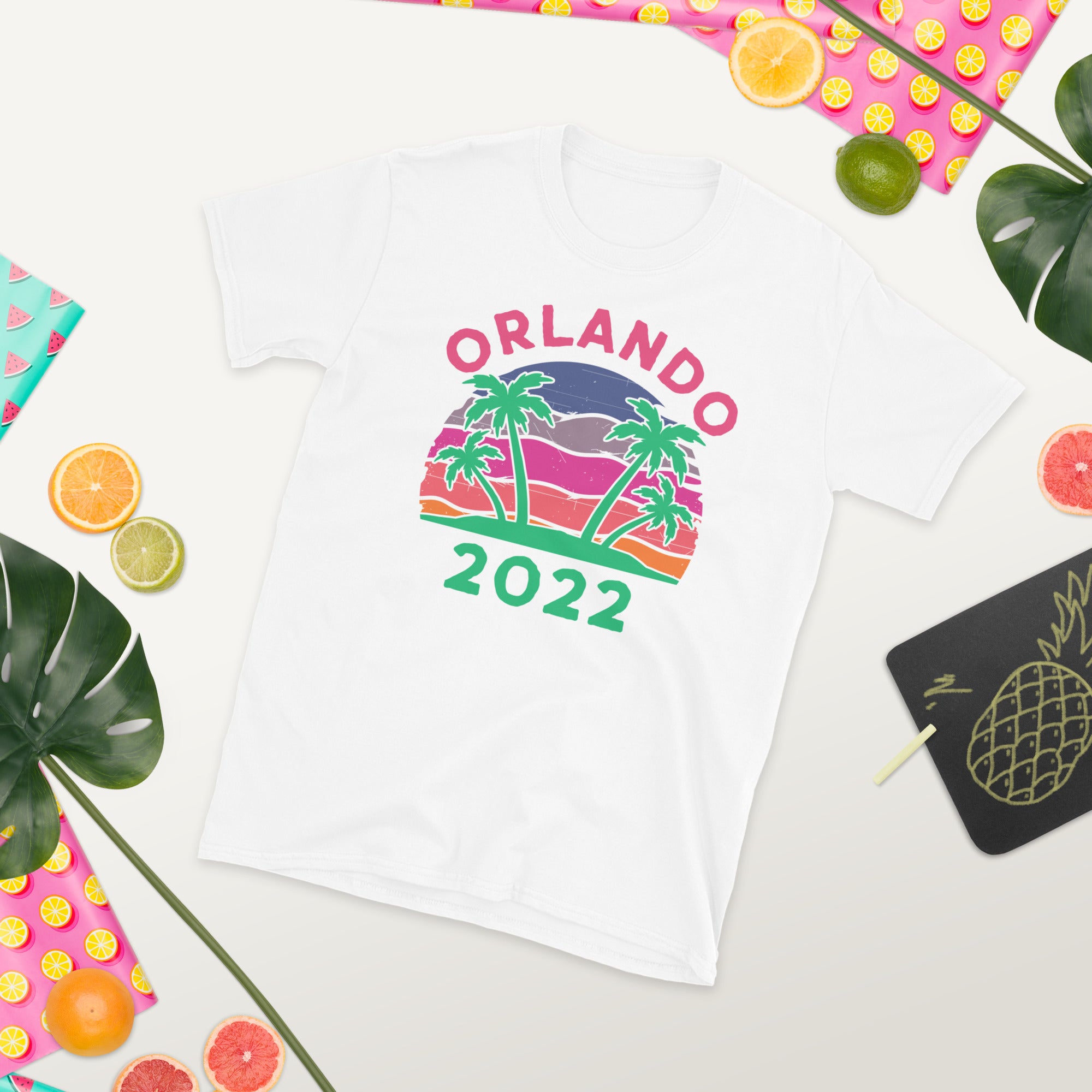 Camisa de viaje de verano de Orlando, camiseta de vacaciones de Orlando Florida 2022, camisas de viaje a juego, vacaciones familiares, viaje en coche, vacaciones de verano en Orlando