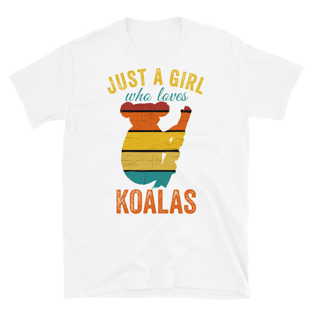 Koala Shirts, Just A Girl Who Loves Koalas, Koala Gifts, Koala Art, Koala TShirts, Koala Lover, Koala Bear, Cute Koala T-Shirt, Koala Print - Madeinsea©