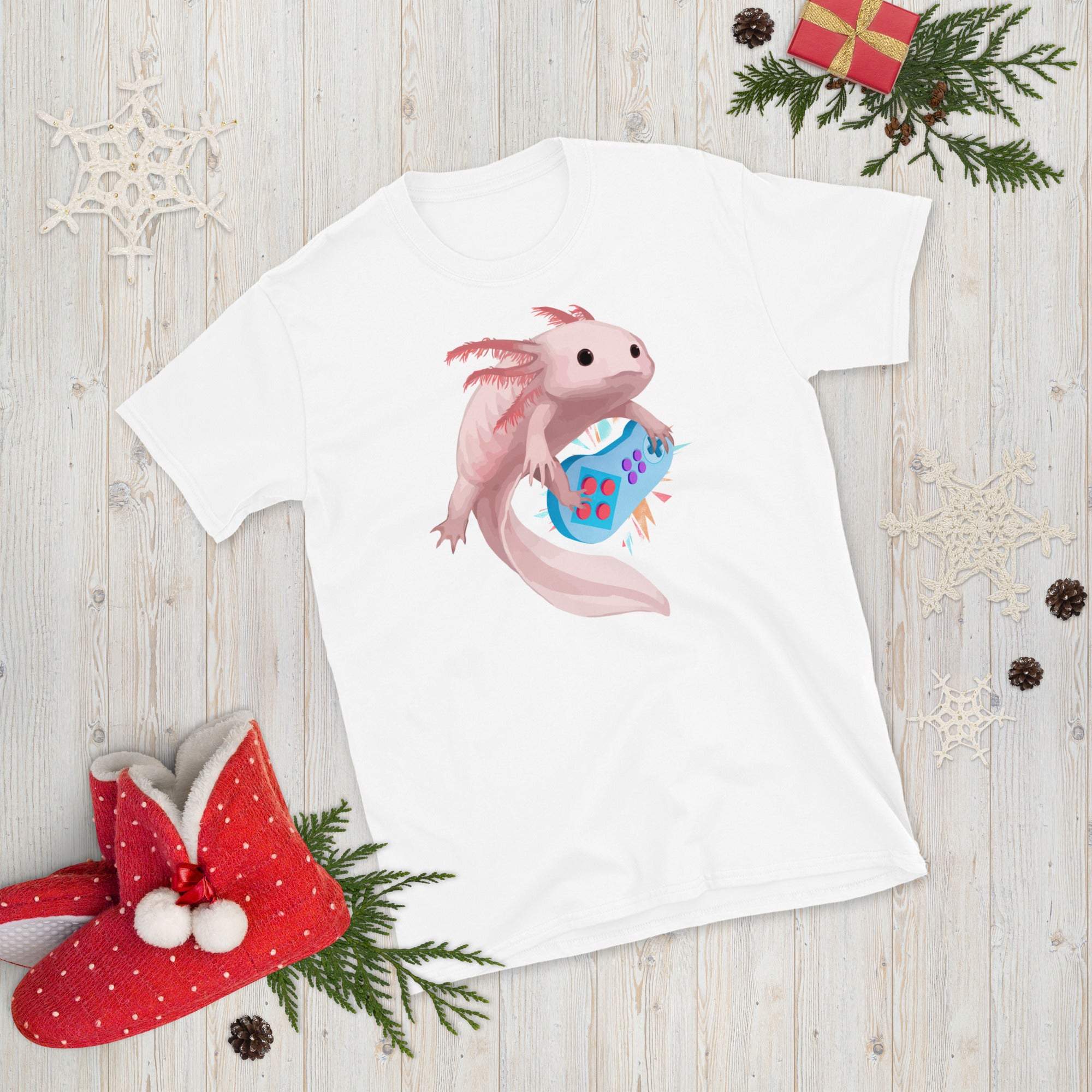 Axolotl Gamer Shirt, Funny Axolotl Shirt, Mexican Salamander Shirt, Gamesolotl, Axolotl Gaming, Funny Gaming T Shirt, Cute Axolotl T Shirt - Madeinsea©