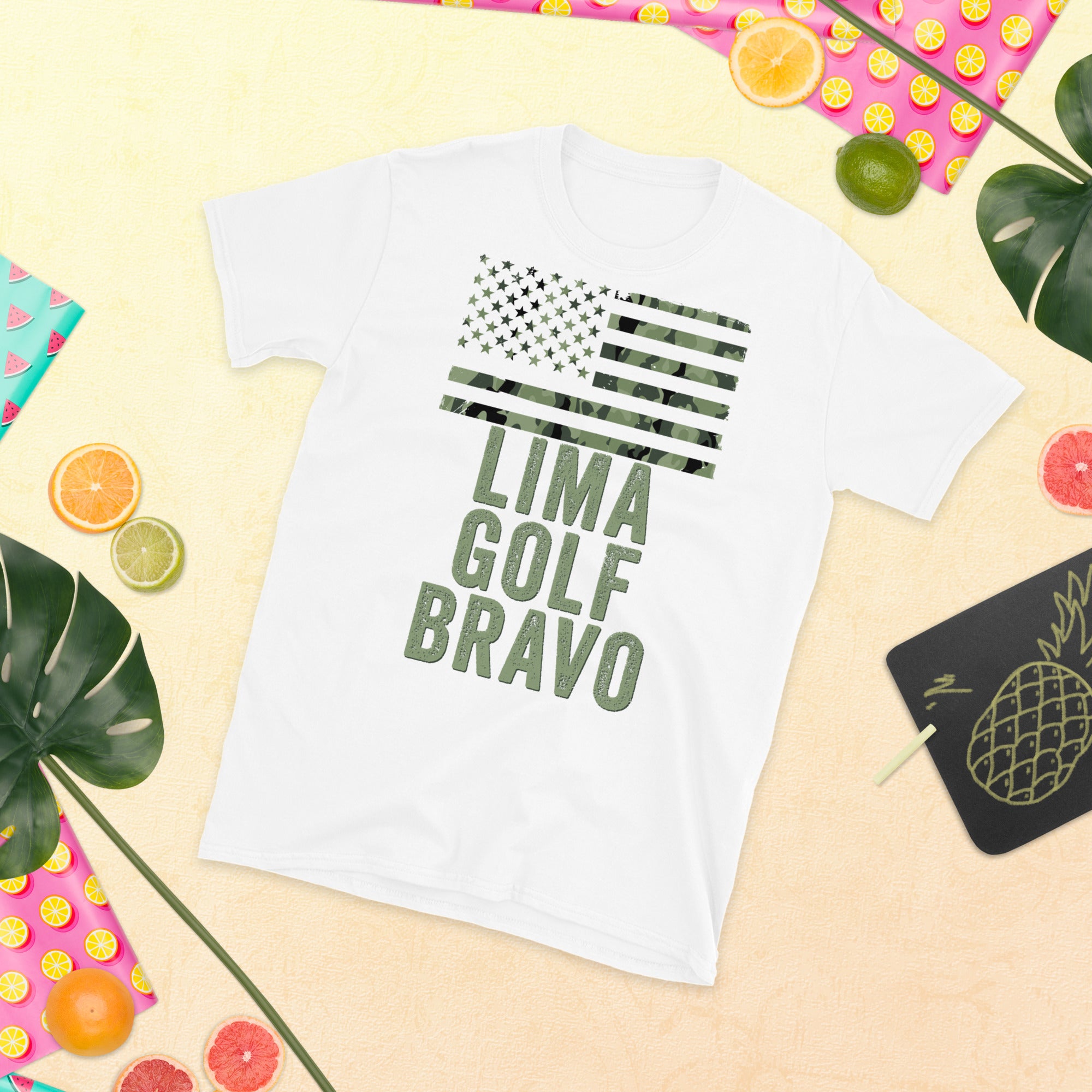 Lima Golf Bravo Shirt, Shirt, LGB T Shirt, US Camo Flag, Lima Golf Bravo, US Flag Shirt - Madeinsea©