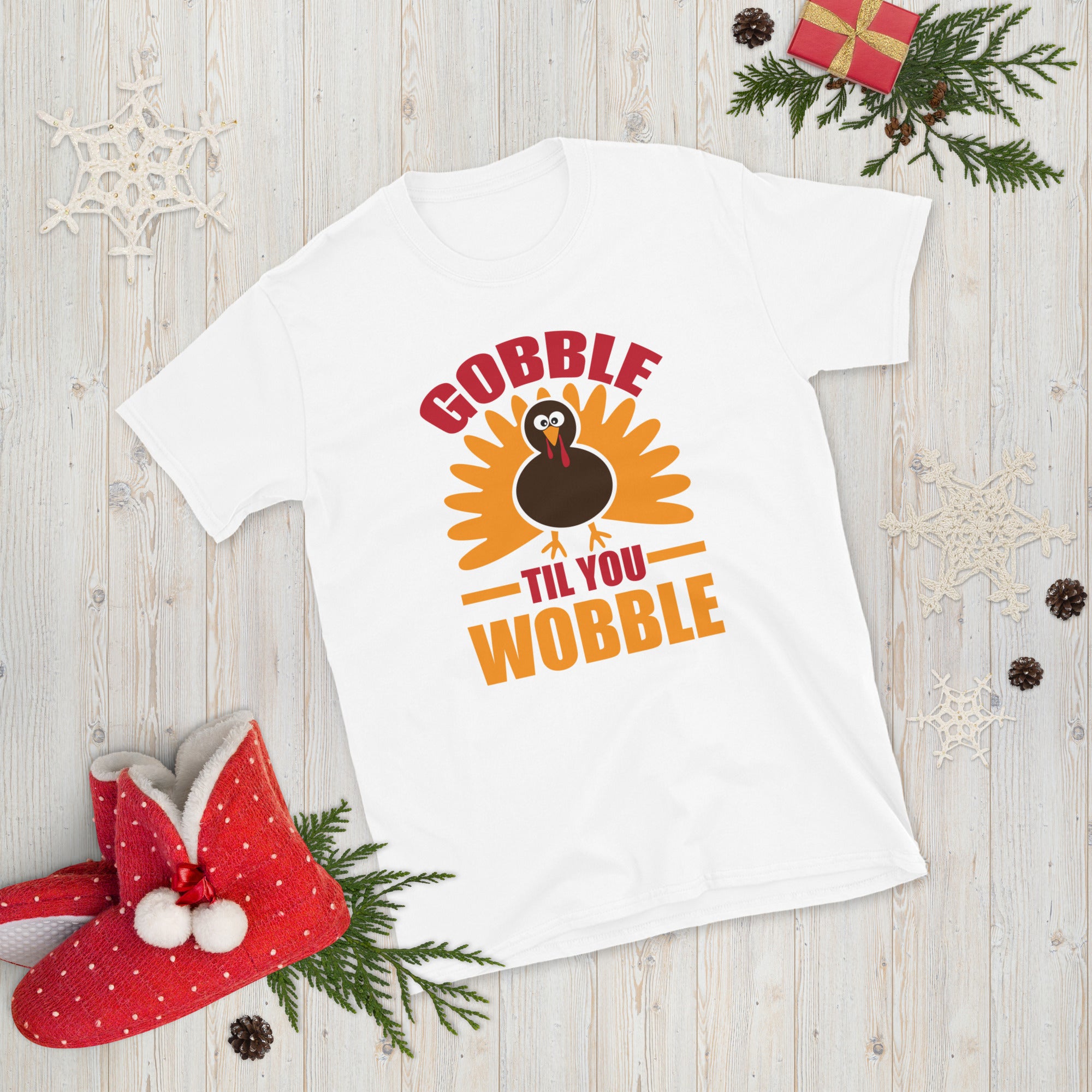 Gobble Til You Wobble Shirt, Thanksgiving Shirt for Women Men, Thanksgiving Turkey Shirt, Thanksgiving Outfit, Thankful Grateful T Shirt - Madeinsea©