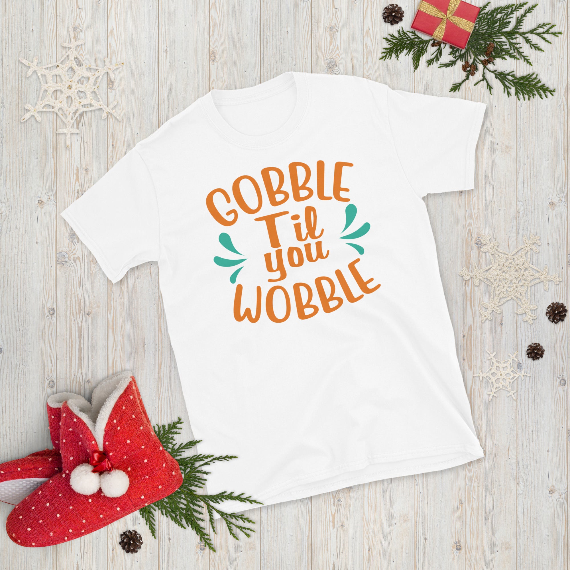 Gobble Gobble Til You Wobble T-shirt, Funny Thanksgiving Shirt, Thanksgiving Dinner, Thanksgiving Gift, Funny Turkey Shirt, Thanksgiving Tee - Madeinsea©