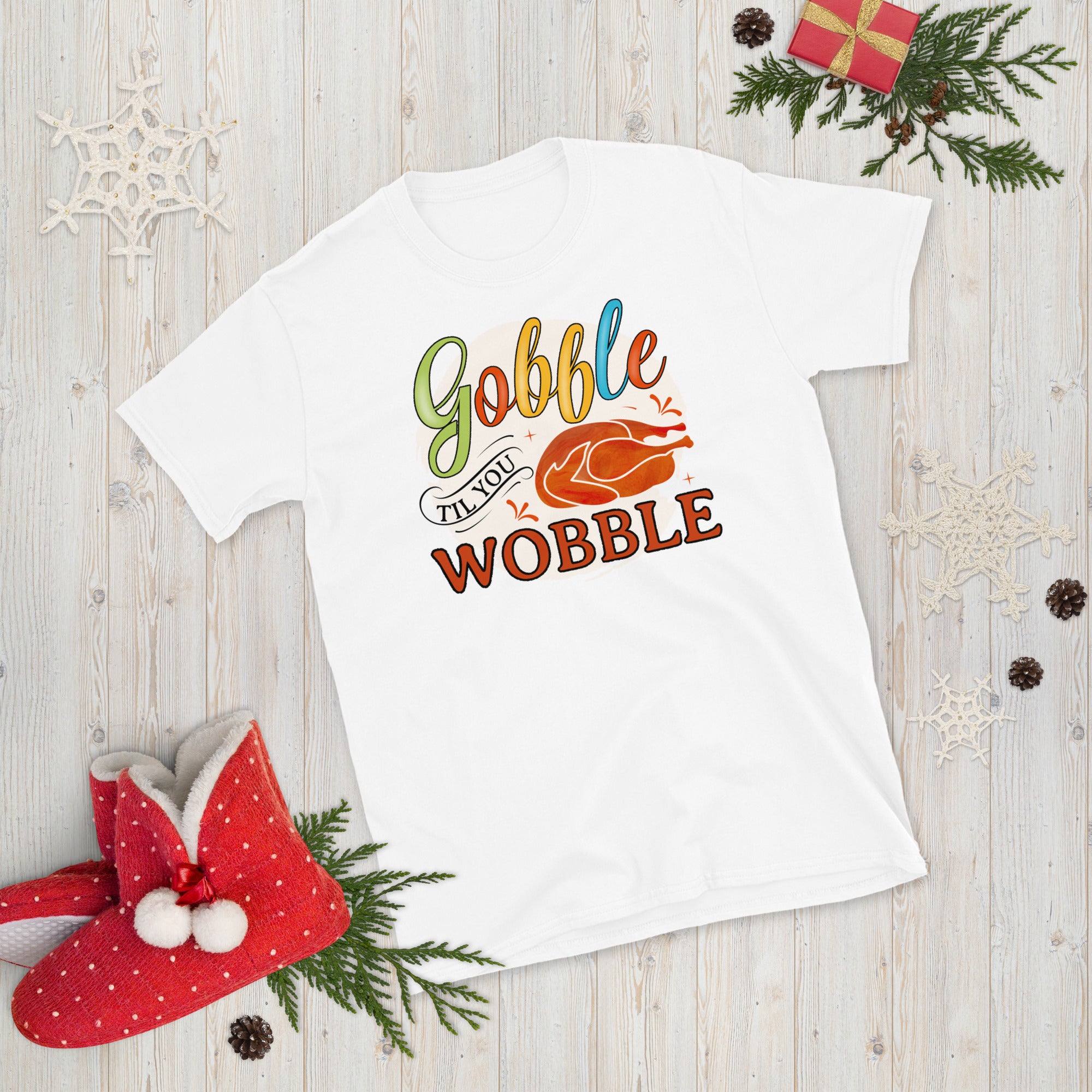 Gobble Til You Wobble T-shirt, Thanksgiving Shirt, Turkey Shirt, Gift For Thanksgiving, Funny Turkey Shirt, Thanksgiving Day Shirt - Madeinsea©