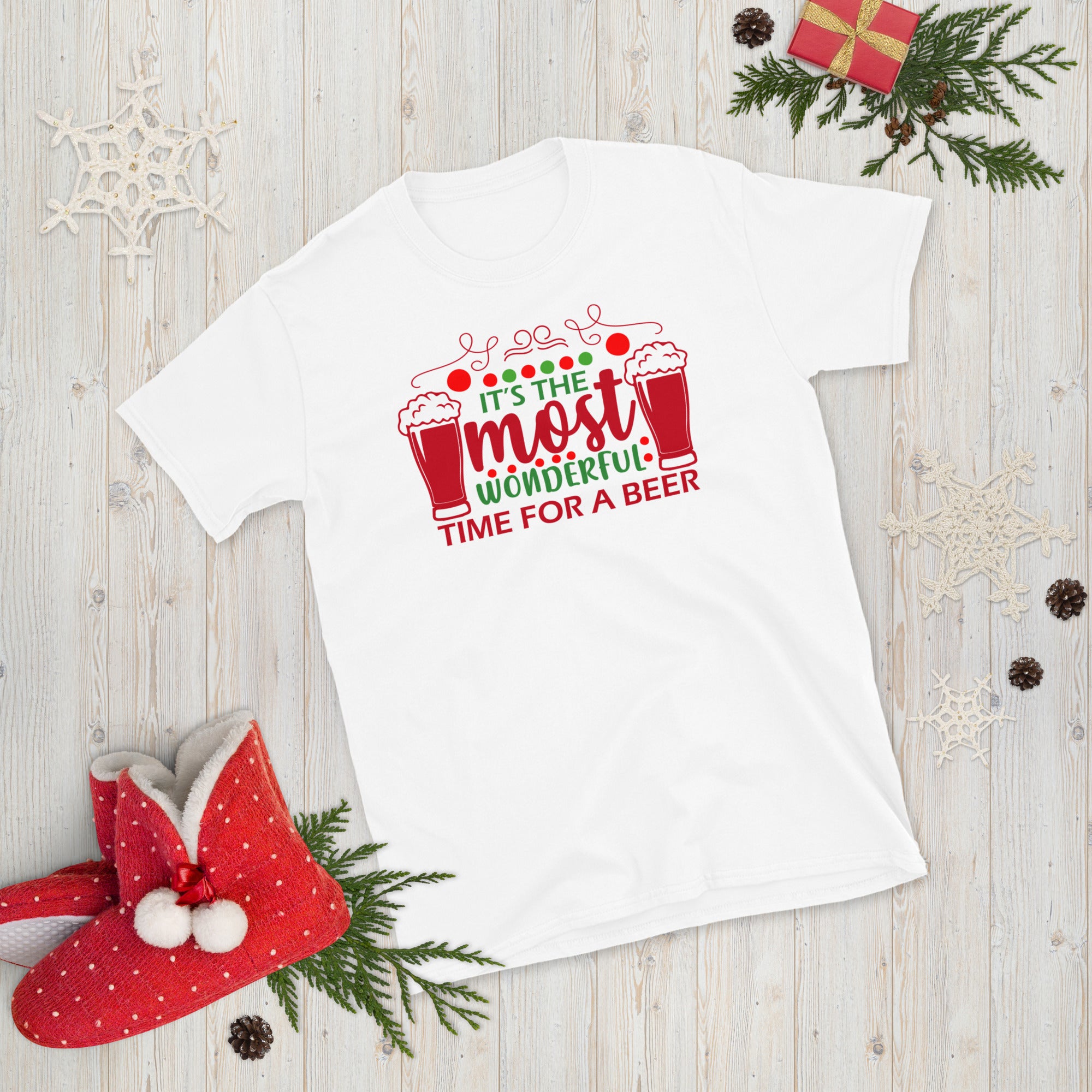 Most Wonderful Time for a Beer, Christmas Beer Shirt, Husband Christmas Gift, Husband Christmas Shirt, Beer Lover Gift, Ugly Christmas Shirt - Madeinsea©