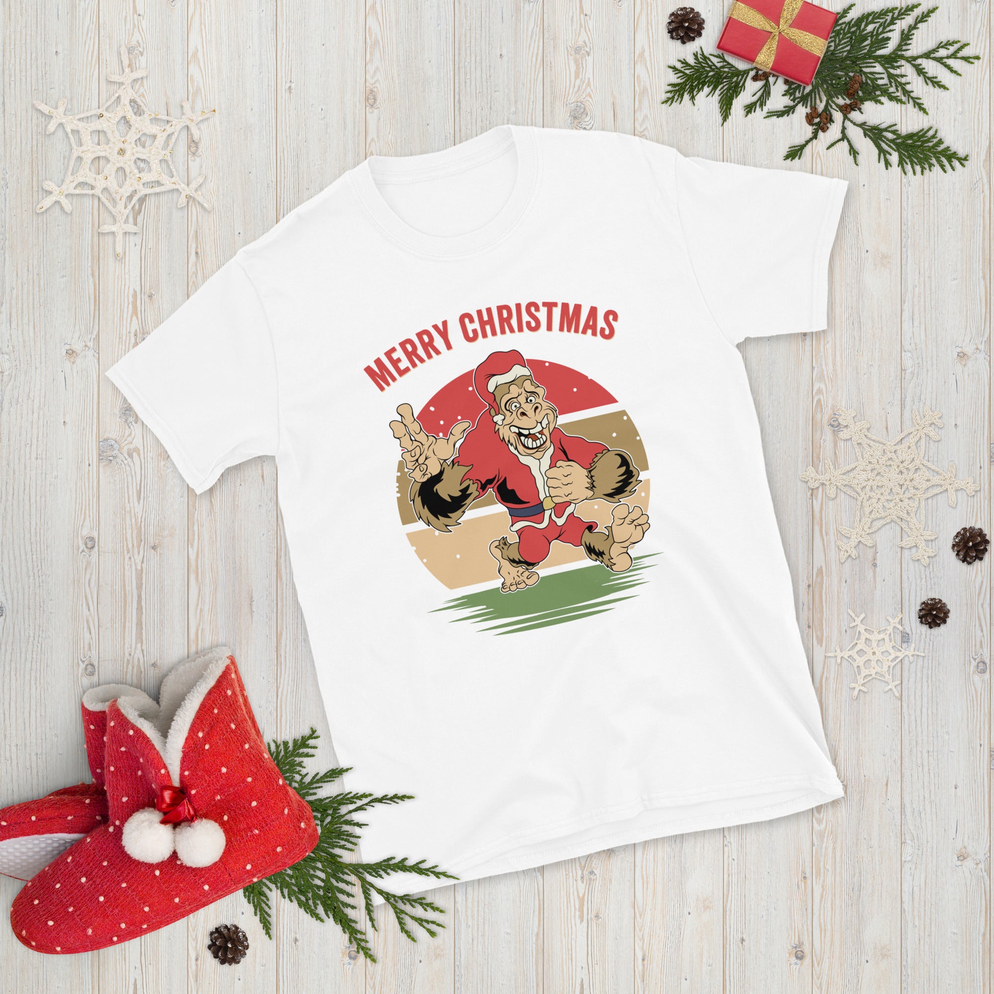 Bigfoot Christmas Shirt, Bigfoot Lover Gift, Christmas Gift Shirt, Funny Bigfoot Holiday Shirt, Sasquatch Xmas Shirt, Bigfoot Believe Shirt - Madeinsea©