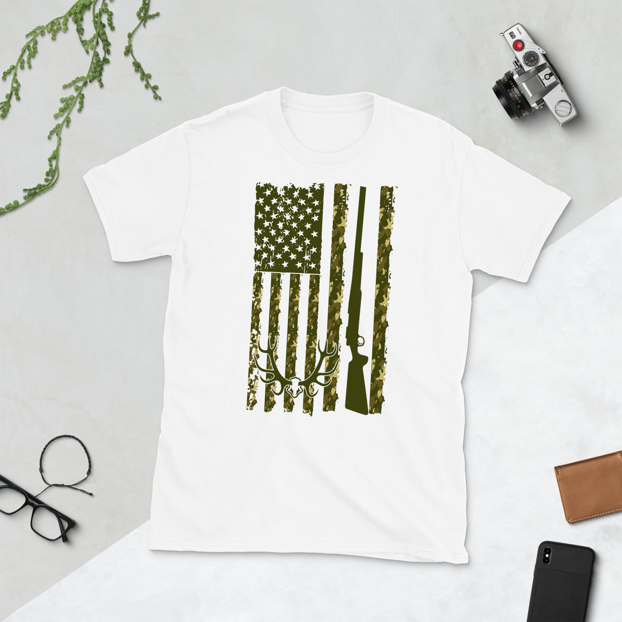 Deer Hunting USA Flag Shirt, Buck Hunting T Shirt, Hunter Gift Shirt, Hunting Gifts, Deer Hunting Shirt, Hunting Season, Hunter Life Shirt - Madeinsea©