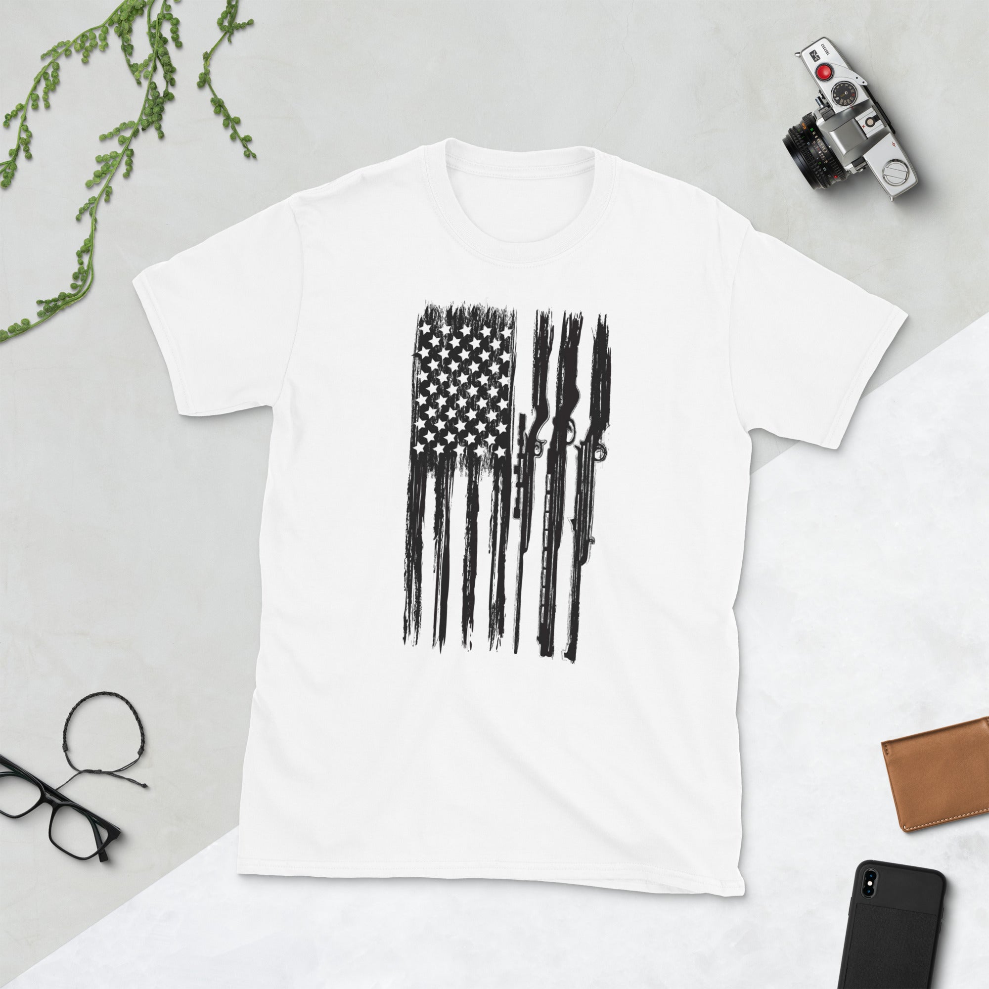 Hunting USA Flag Shirt, Rifle Hunting T Shirts, American Hunter Shirt, Deer Hunting Shirt, Gifts for Hunter, Forest Hunting, Hunting Season