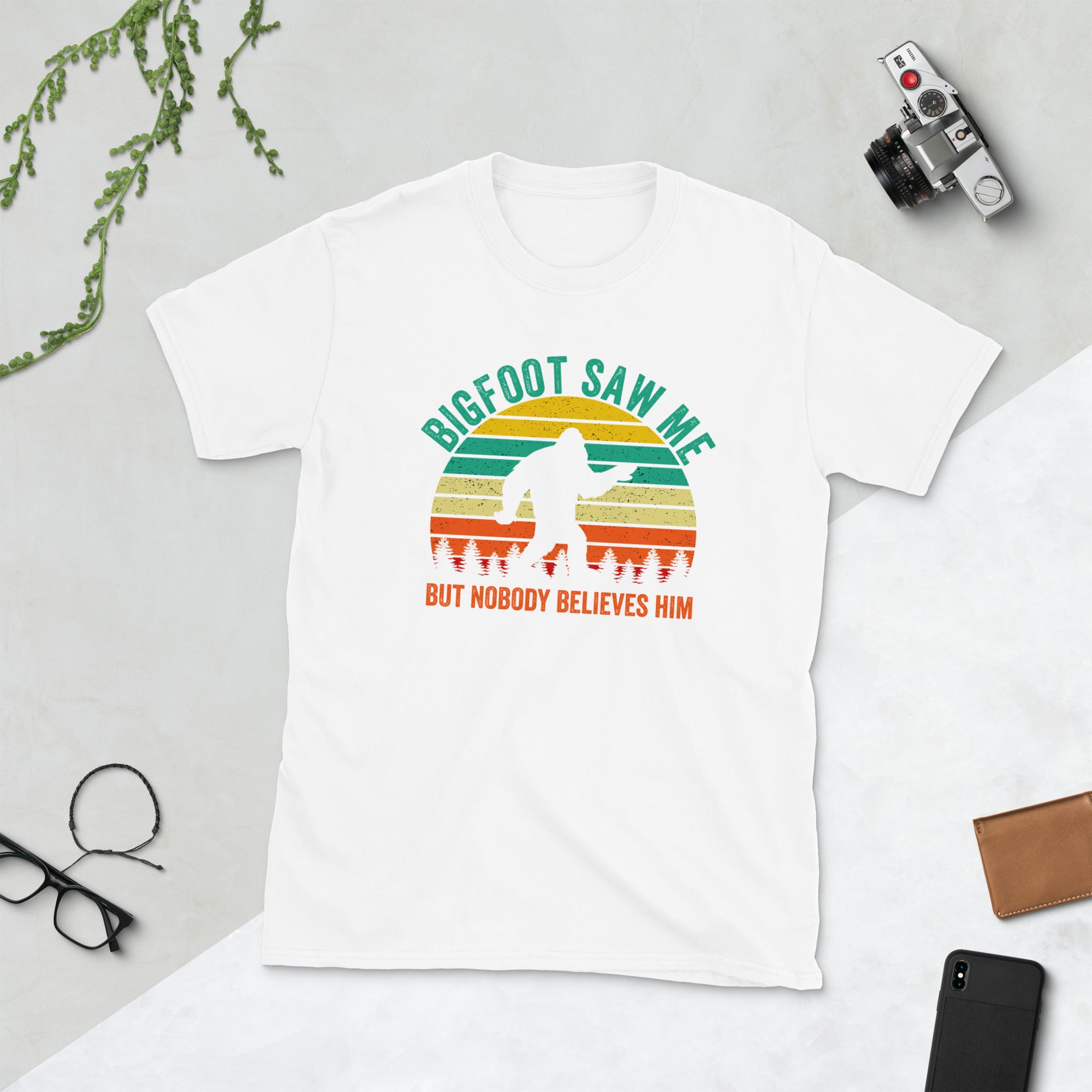 Bigfoot Saw Me But Nobody Believes Him T-Shirt, Funny Bigfoot Shirt, Bigfoot Gifts, Bigfoot Lovers Shirt, Sasquatch T Shirt, Bigfoot Tee - Madeinsea©