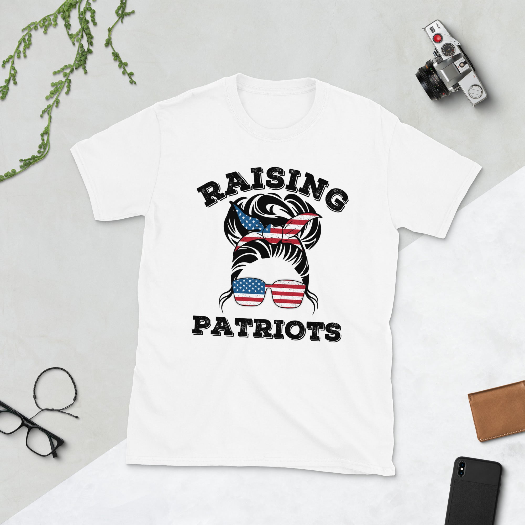 Raising Patriots Shirt, American Mom, Conservative Mom Shirt, Republican Mom T Shirt, Raising Lions, Regular Mom, USA American Flag Mom Tee - Madeinsea©