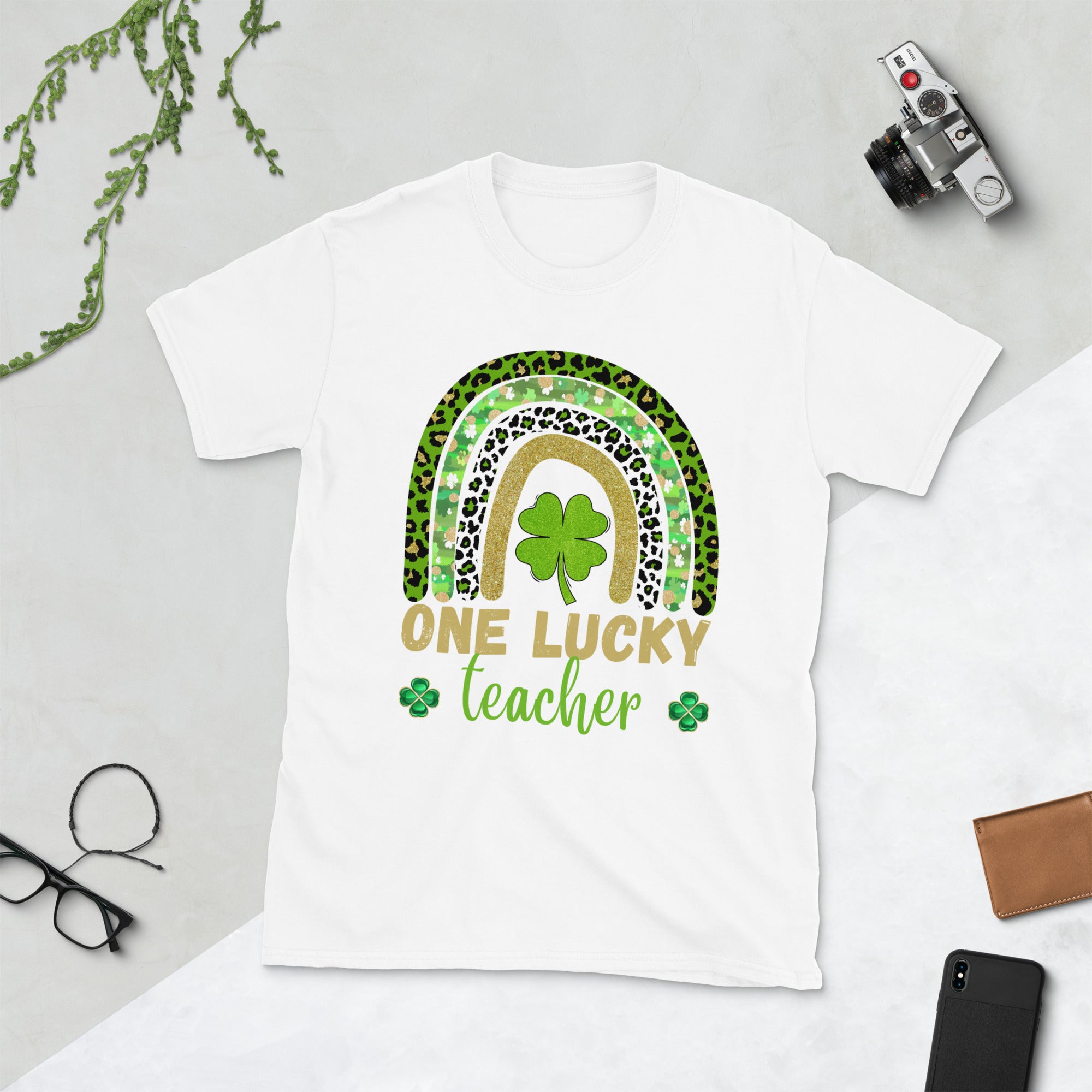 One Lucky Teacher Shirt, St Patricks Teacher Rainbow Shirt, Irish Teacher Shirt, Lucky Shamrock Teacher TShirt, Shamrock Shirt, Teacher Gift - Madeinsea©