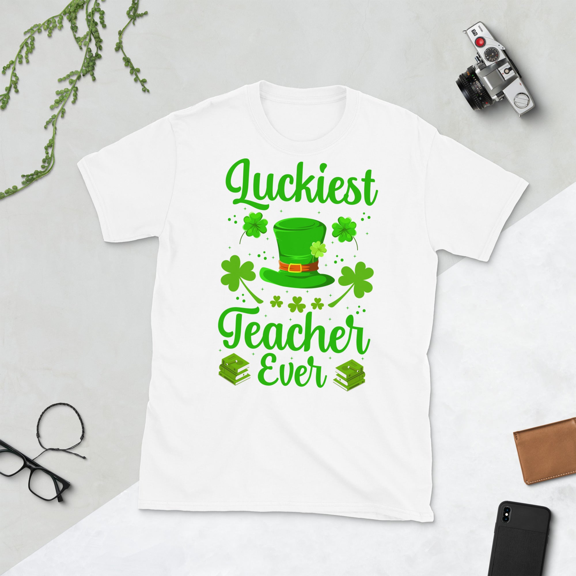 Luckiest Teacher Ever Shirt, St Patricks Day Teacher Shirt, Irish Teacher Gift, St Pattys Day Tshirt, Funny Teacher Shirt, Lucky Teacher Tee - Madeinsea©