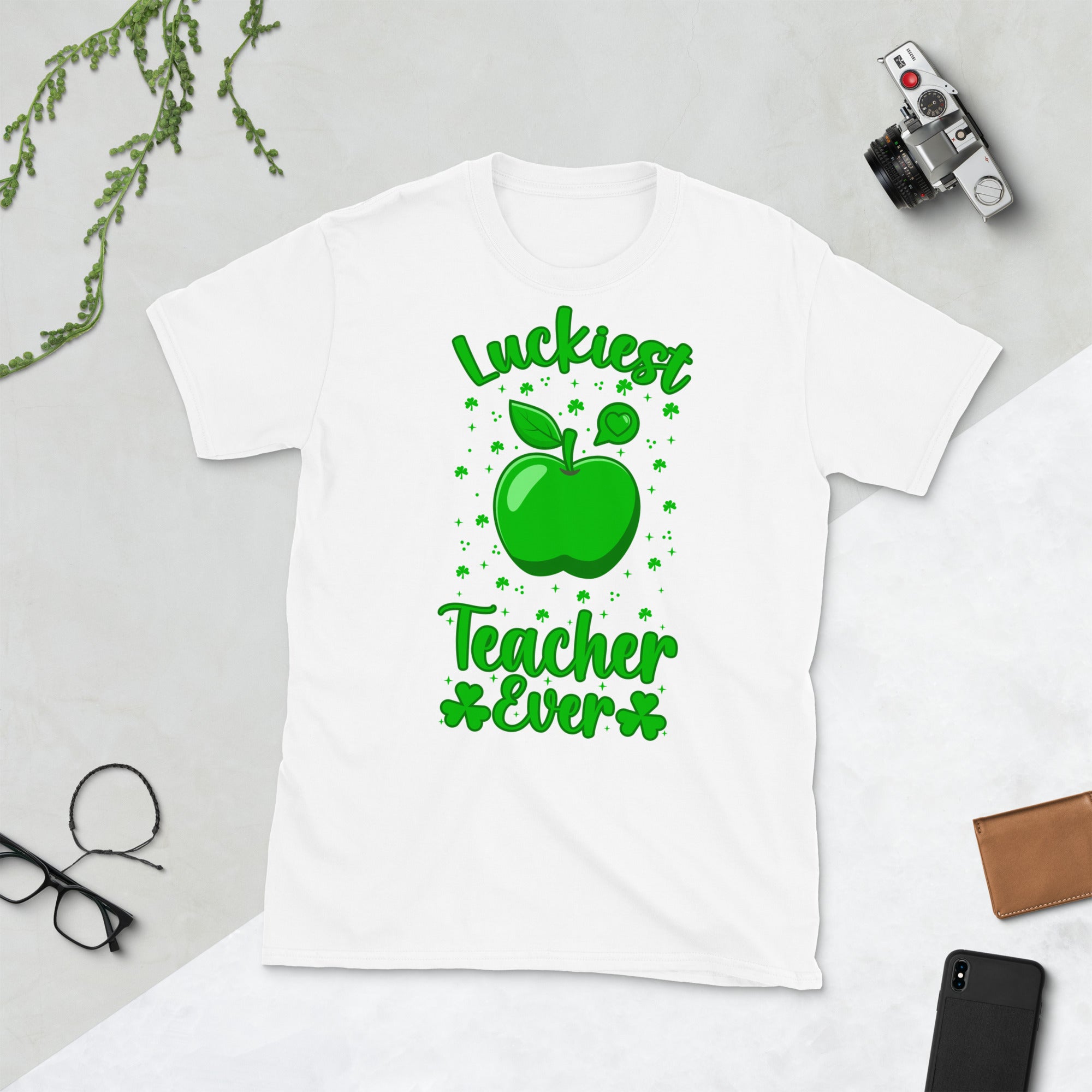 Luckiest Teacher Ever, St Patricks Day Teacher Shirt, Teacher Shirt, St Patricks Day Teacher Gifts, Irish Teacher TShirt, One Lucky Teacher - Madeinsea©