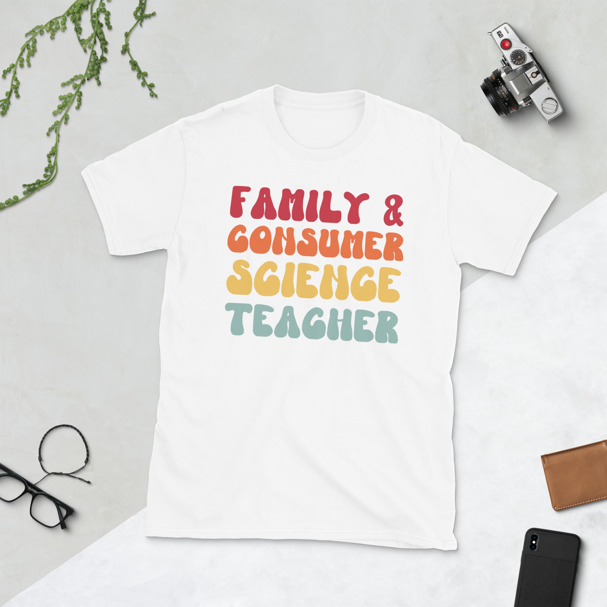 FCS Teacher Shirt, Family and Consumer Science Teacher Gifts, Teacher Love TShirt, Retro Teacher T-Shirt, Groovy FCS Teacher Tee - Madeinsea©