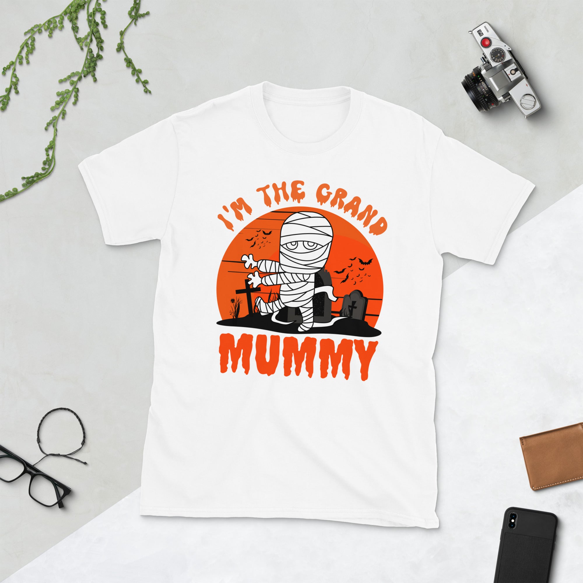 Grandma Halloween Shirt, Im The Grand Mummy, Nana Shirt, Funny Grandmother Halloween Gifts, Spooky Season Tshirt, Fall Gifts For Grandma - Madeinsea©