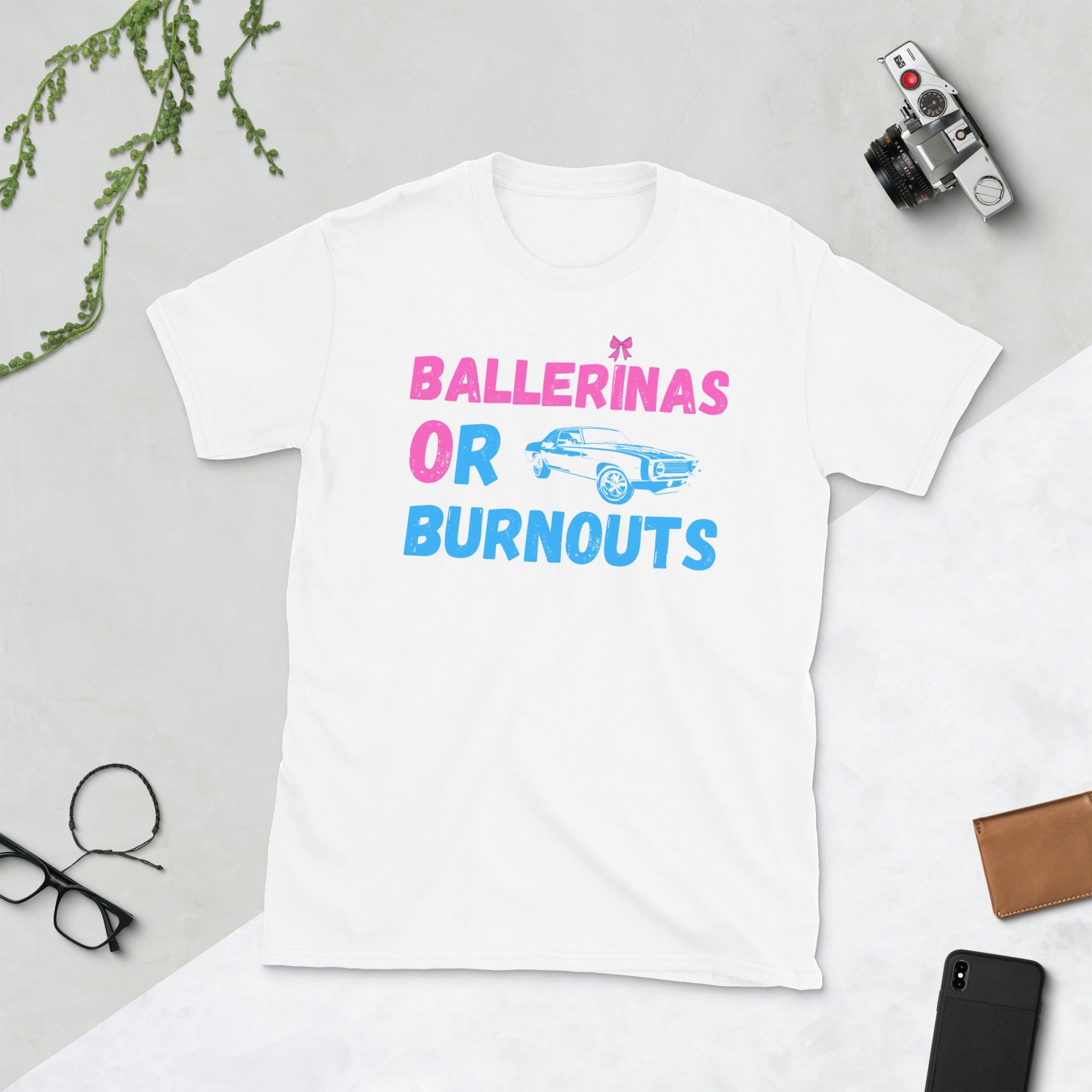 Ballerinas Or Burnouts Shirt, Gender Reveal TShirt, Pregnancy Announcement, New Parent Gifts, Gender Reveal Party Tshirt, Baby Shower Tee - Madeinsea©