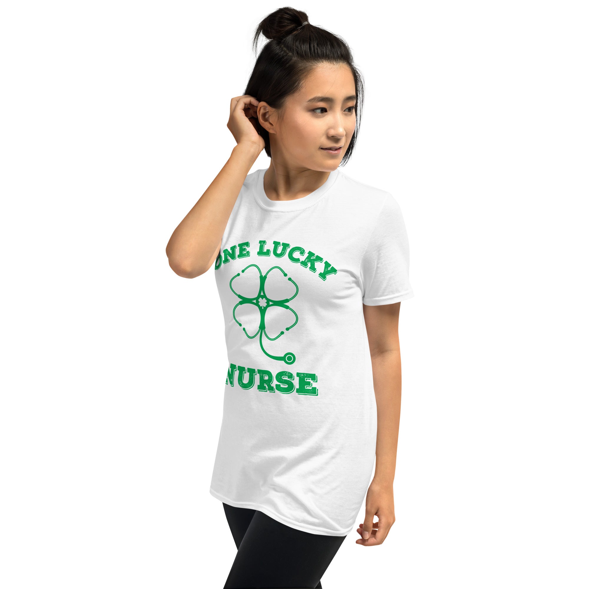 St Patricks Nurse Shirt, One Lucky Nurse TShirt, Irish Nurse Gift, Shamrock Stethoscope, Nurse Gifts for Saint Patricks, Lucky Nurse Shirt - Madeinsea©