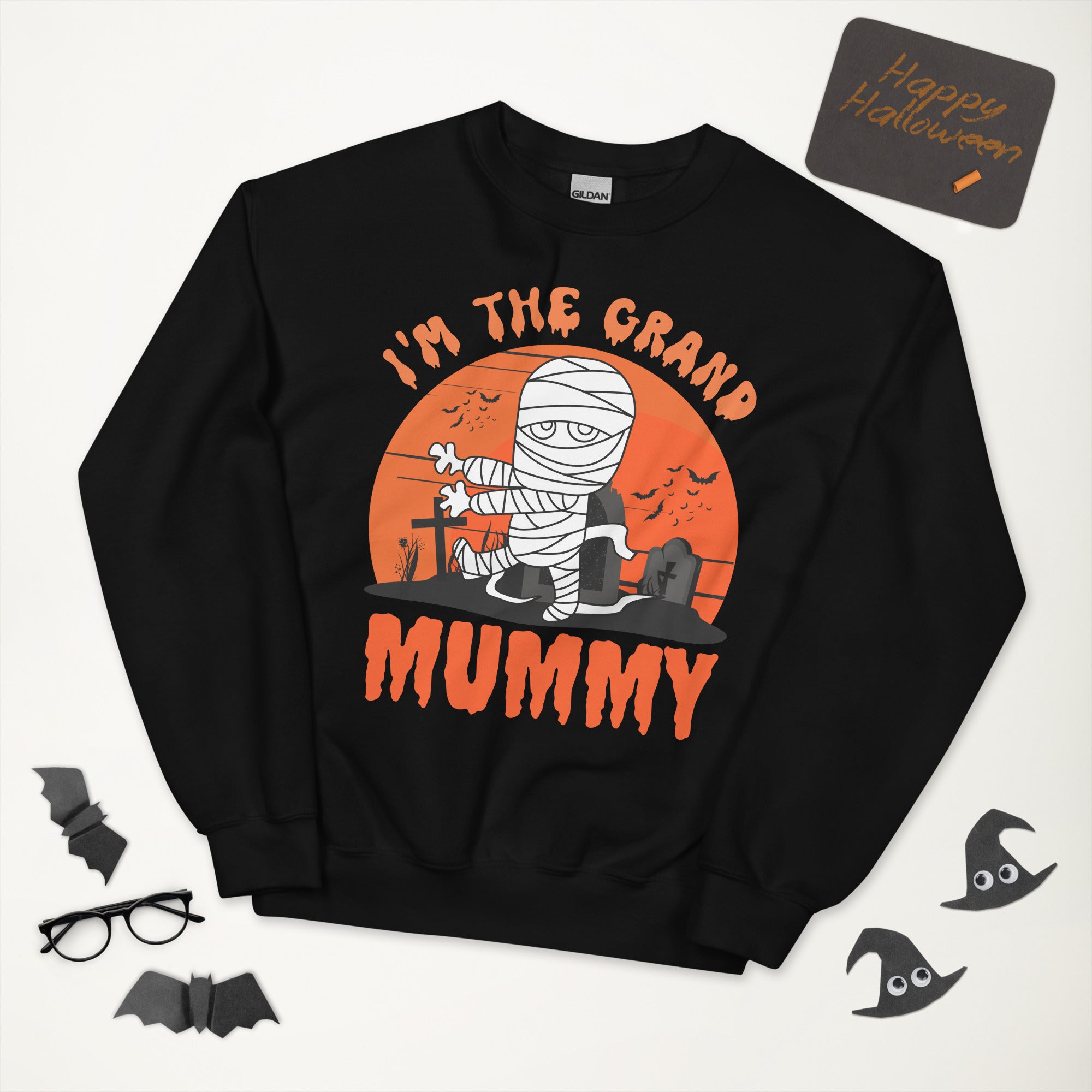 Grandma Halloween Sweatshirt, Im The Grand Mummy, Nana Sweater, Funny Grandmother Halloween Gift, Spooky Season Shirt, Fall Gifts For Granny - Madeinsea©