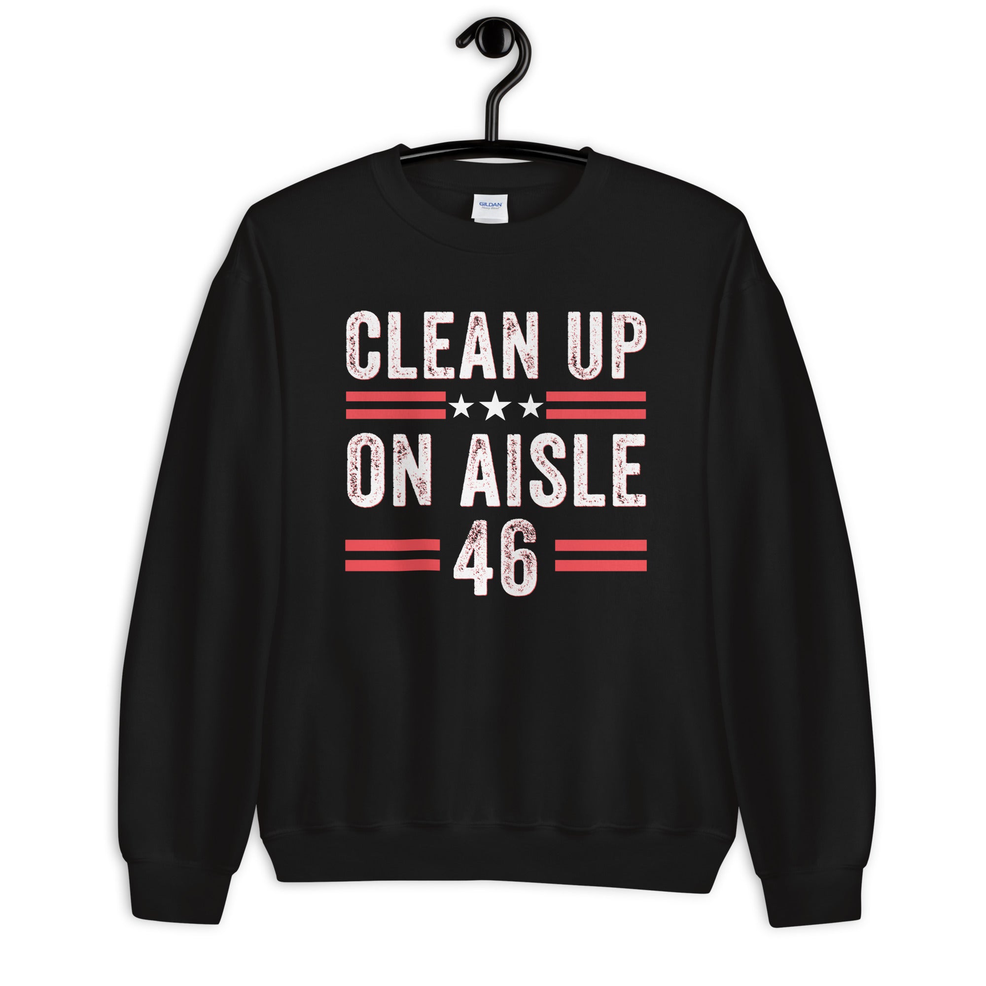 Clean Up On Aisle 46 Sweater, Funny Political Sweatshirt, FJB Sweater, Republican Anti Democrat Biden Shirt, Republican Gift, Conservative