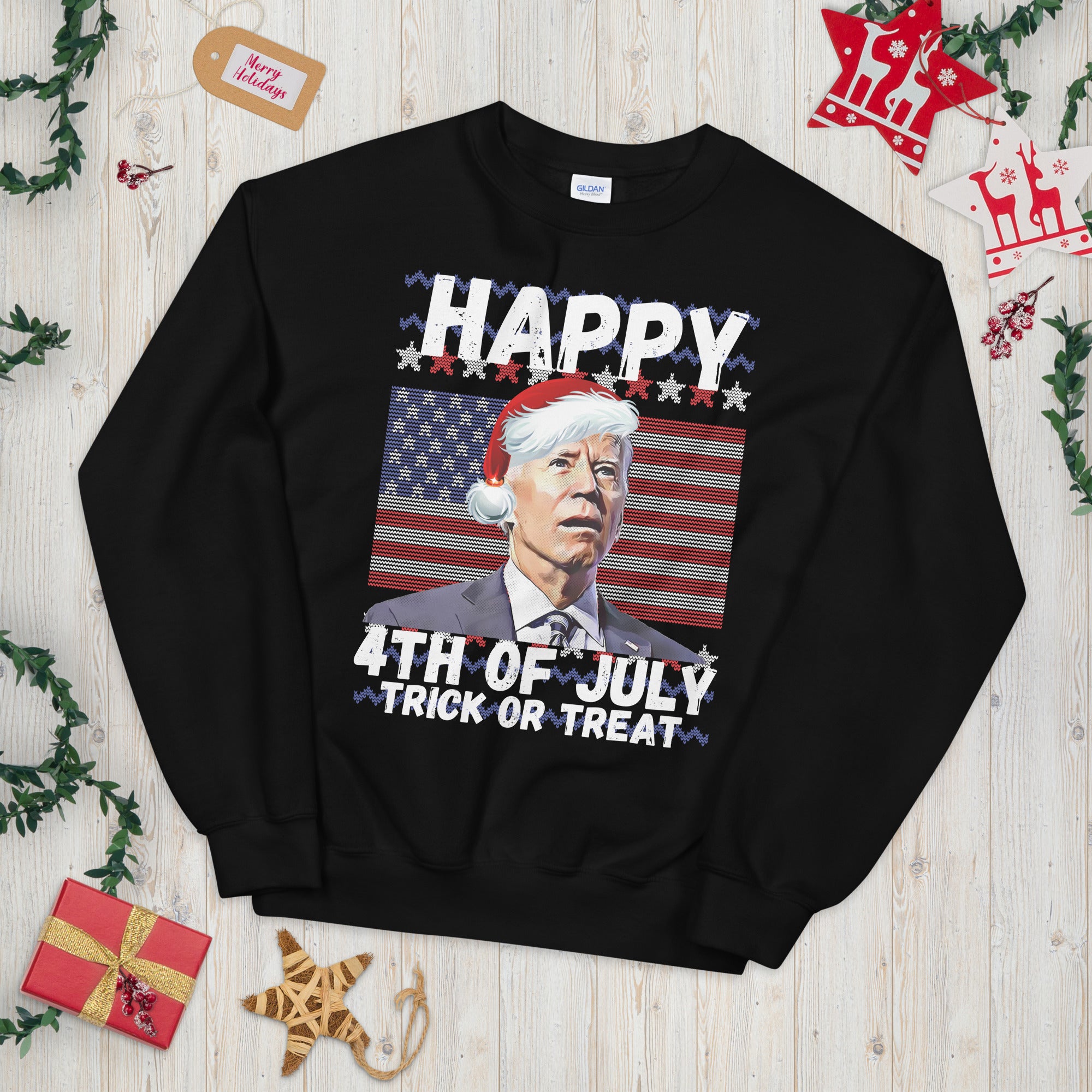 FJB Christmas Sweater, Biden Ugly Christmas Sweater, Fjb Sweatshirt, Funny Biden Shirt, Xmas Republican Gifts, Fjb Shirt, Ugly Christmas - Madeinsea©