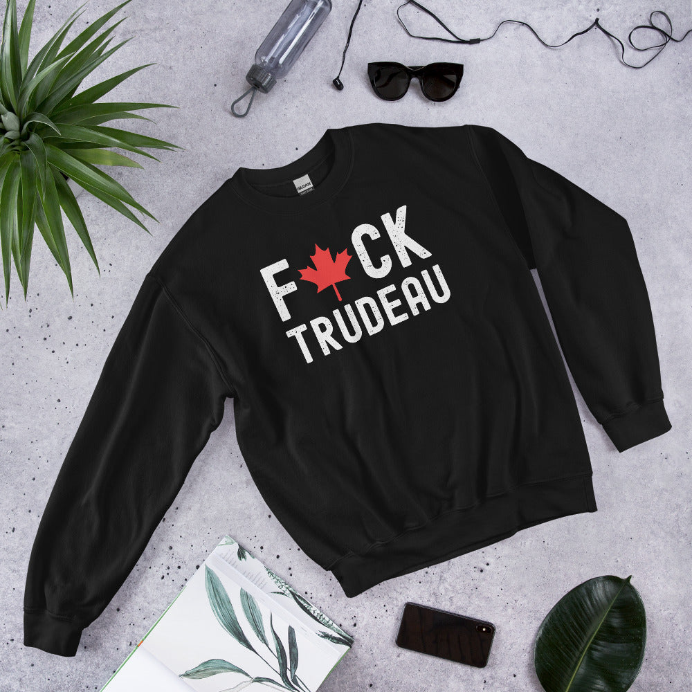 Fuck Trudeau Sweatshirt, Anti Justin Trudeau Shirt, Canada Flag Sweater, Justin Trudeau Sweatshirt, Freedom Convoy 2022, Canadian Patriot - Madeinsea©