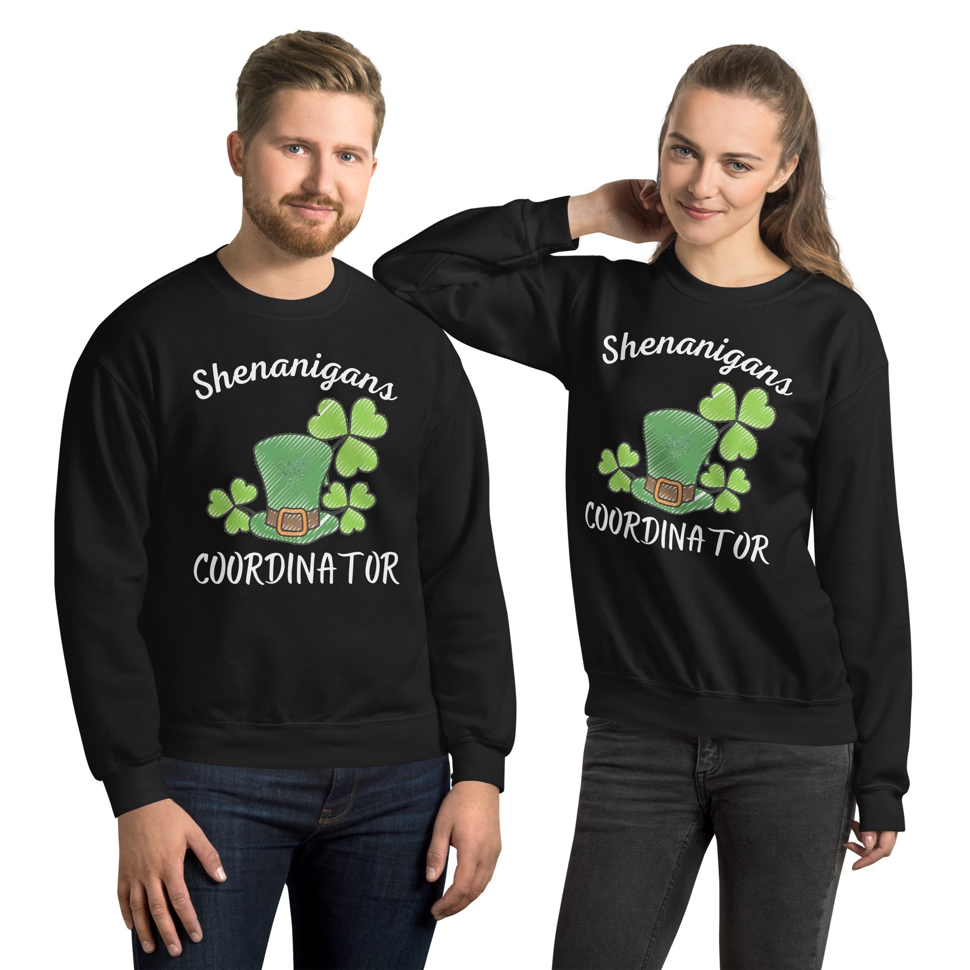 Funny St Patricks Day Sweatshirt, Shenanigans Coordinator Shirt, Lucky Women Sweater, Shamrock Sweatshirt, Saint Patricks Gifts, Irish Shirt - Madeinsea©