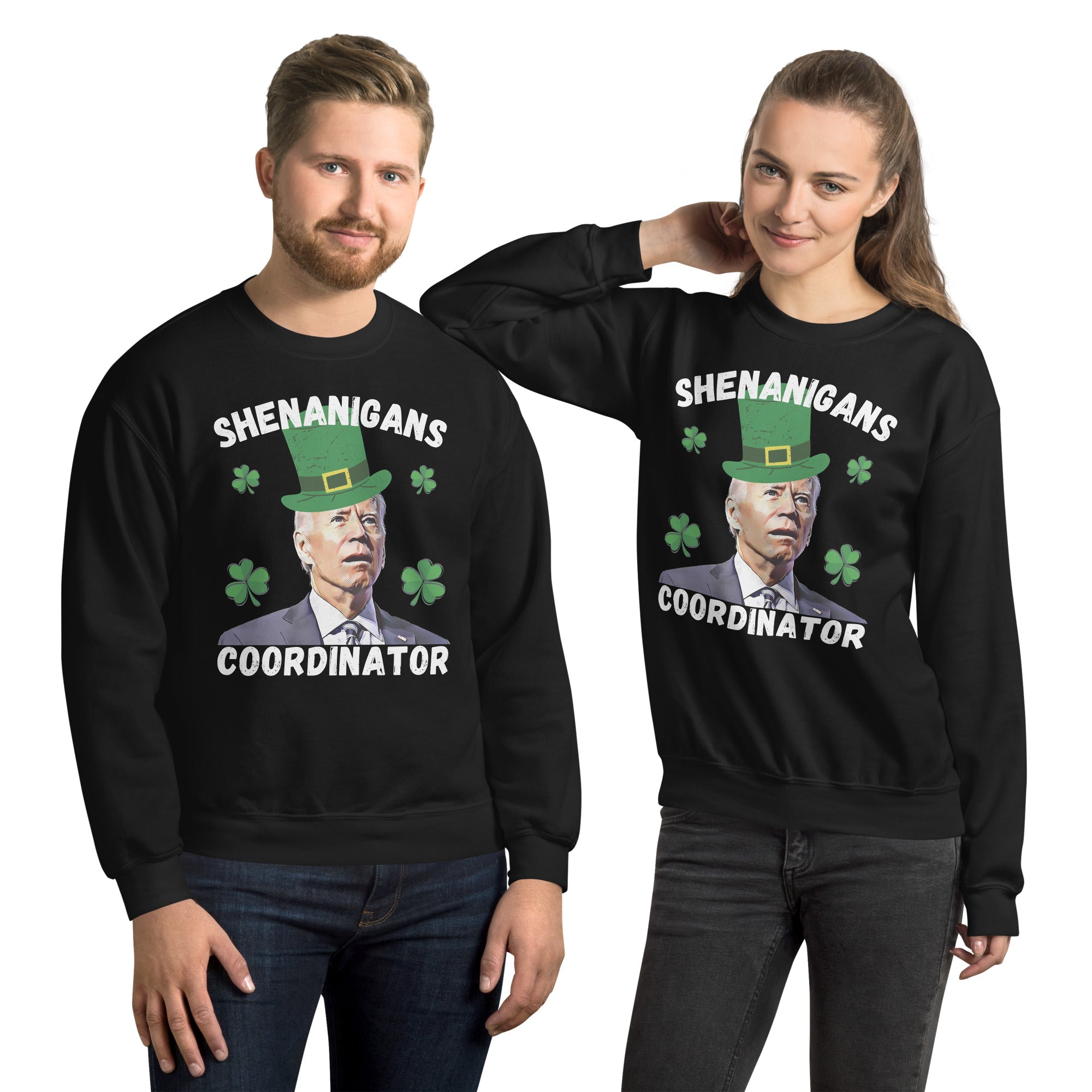 Funny St Patricks Day Sweatshirt, Shenanigans Coordinator Shirt, Biden St Patricks Shirt, Funny Biden Sweater, Funny St Patricks Sweater - Madeinsea©