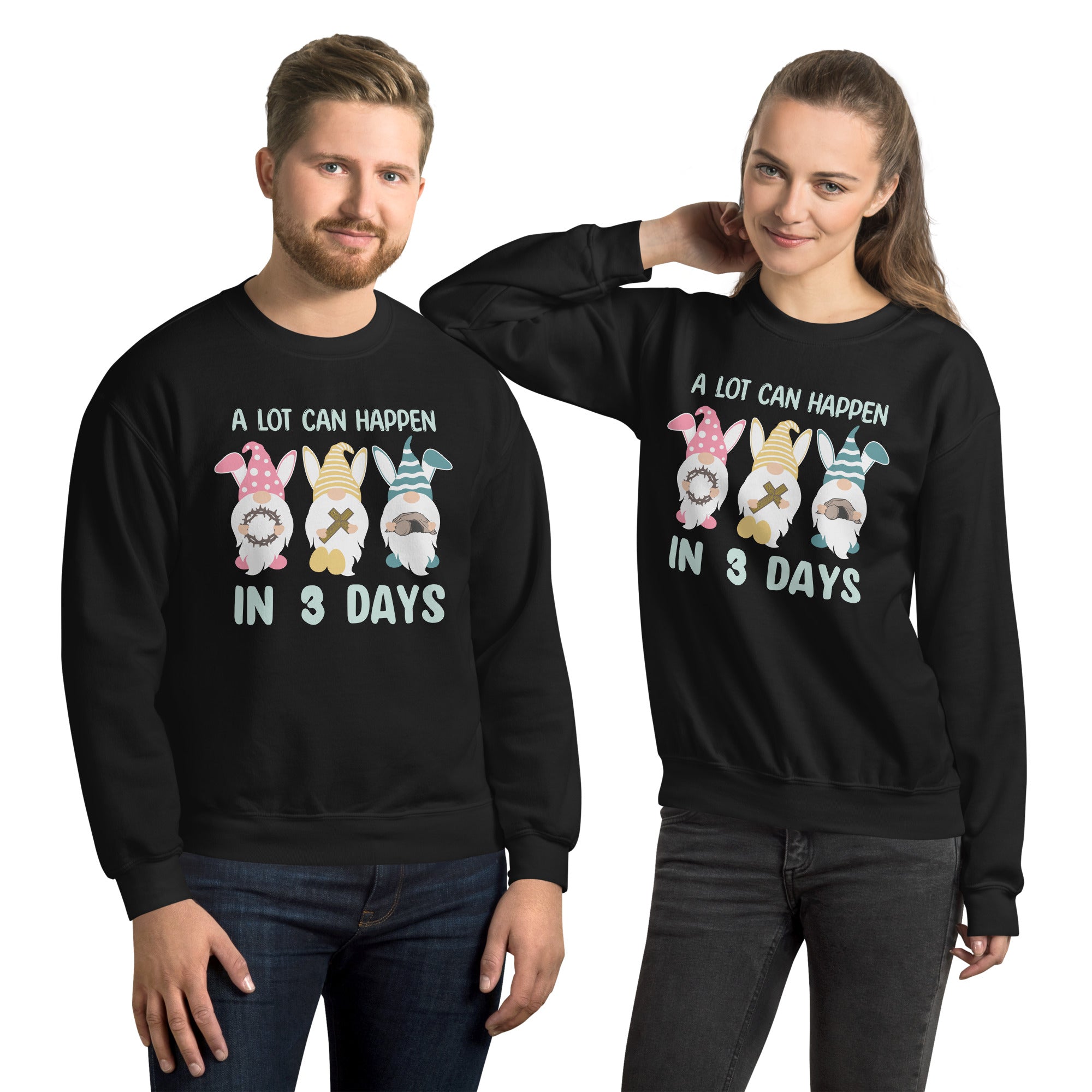 In 3 Tagen kann viel passieren Sweatshirt, Lustiges Ostershirt, Jesus Sweatshirt, Geschenke zu Ostern, Osterwichtel Sweatshirt, Jesus Ostergeschenk Shirt