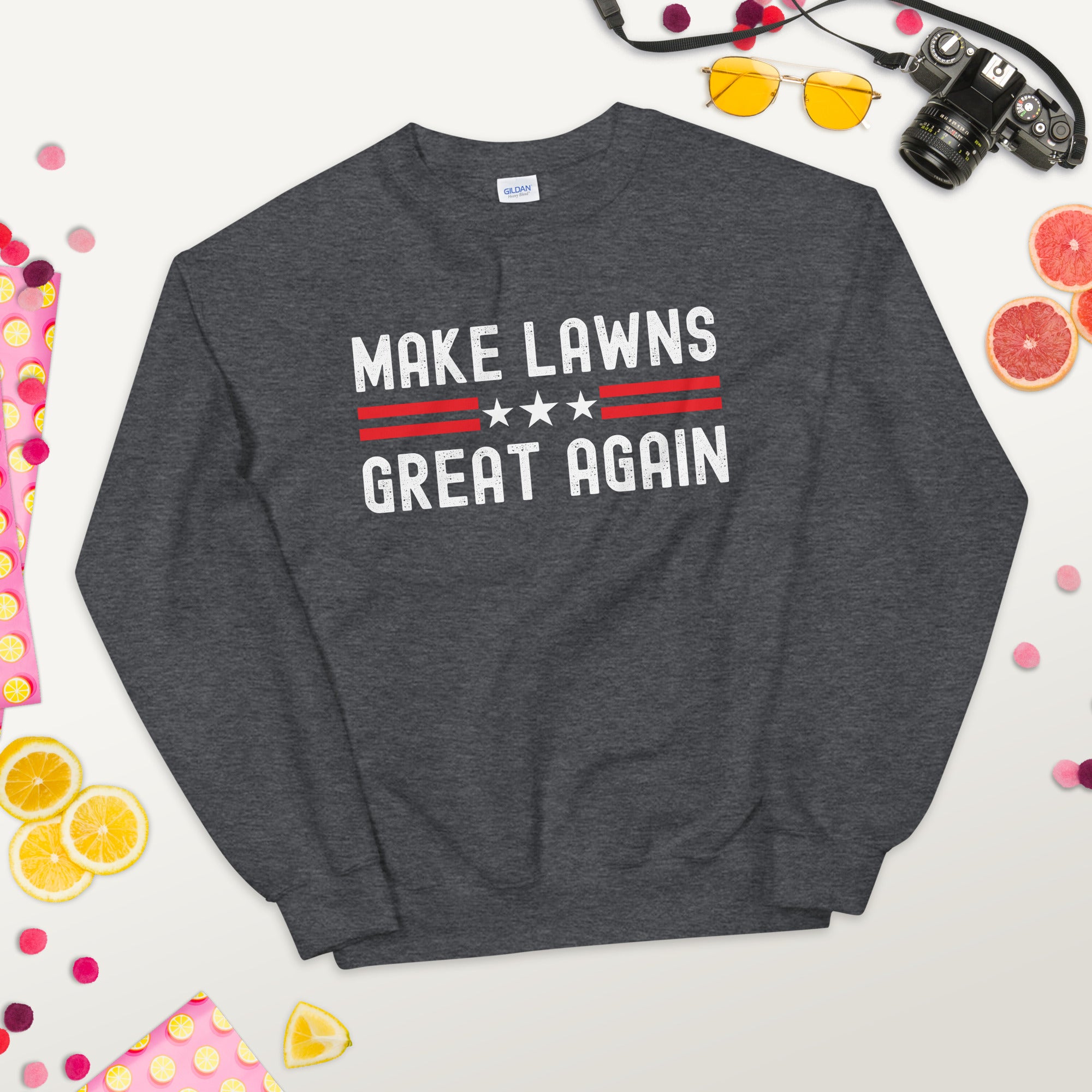 Make Lawns Great Again, Dad Gift, Lawn Mower, Fathers Day Gift, Gardener Sweater, Funny Dad Gift, Mowing Shirt, Lawns, Christmas Gift - Madeinsea©