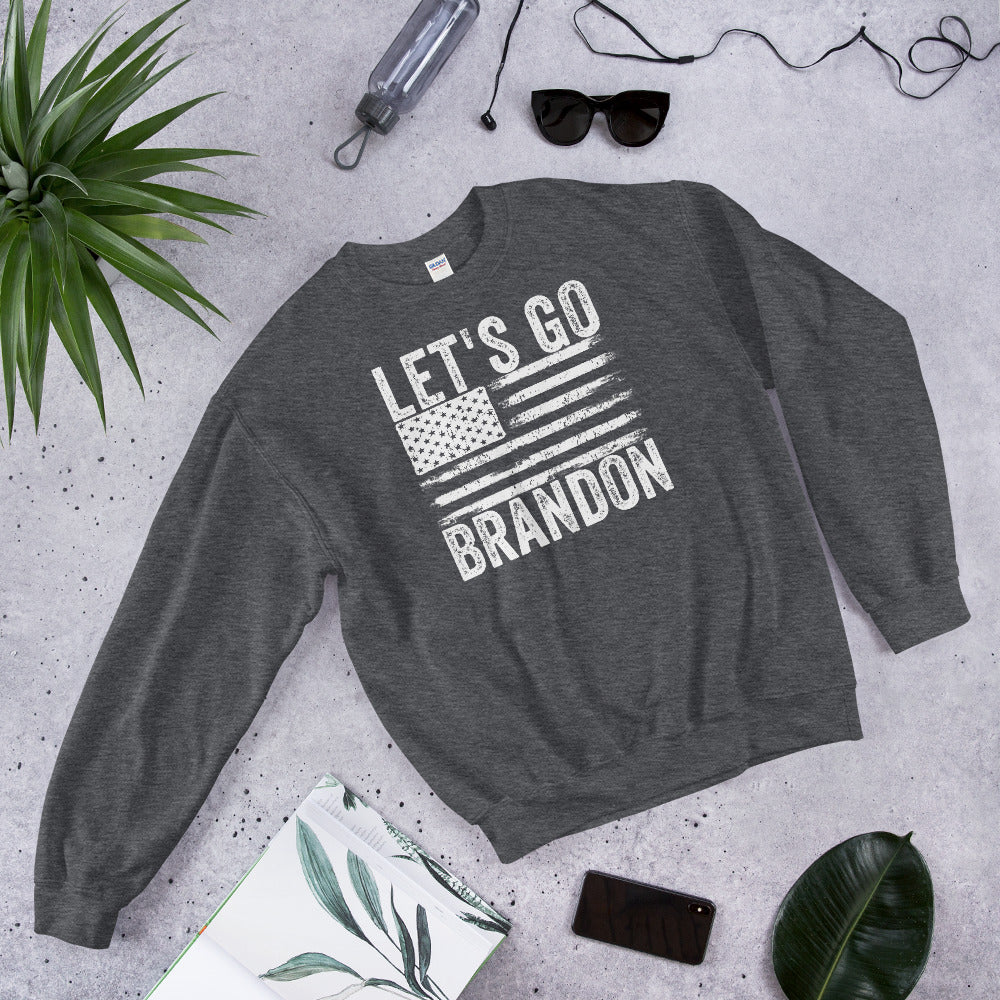 Let&#39;s Go Brandon Sweatshirt, Lets go brandon, Funny Joe Biden Sweatshirt, FJB Sweatshirt, Joe Biden Chant, Funny Biden Meme, Anti Biden Pun - Madeinsea©