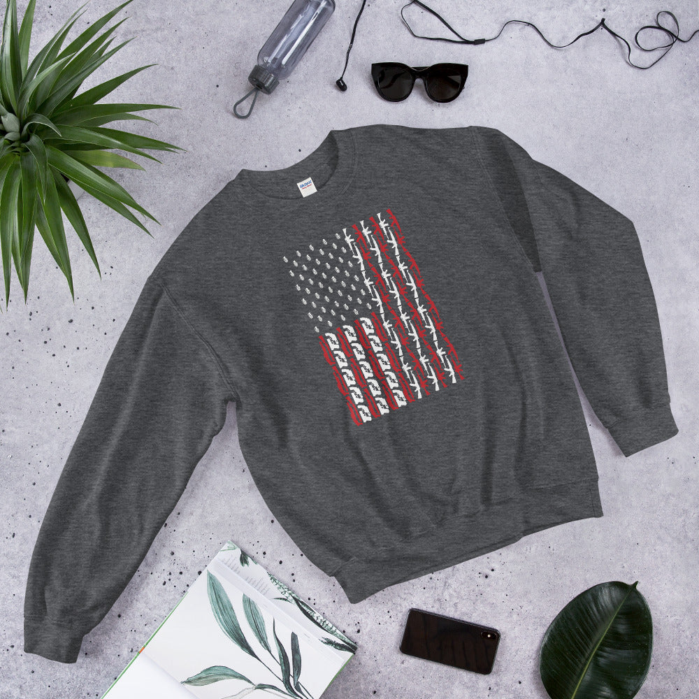 USA Flag Sweater, Patriotic American Sweater, Army Style Shirt, American Veteran Sweater, Independence Day, Fourth Of July, Veteran Day Gift - Madeinsea©