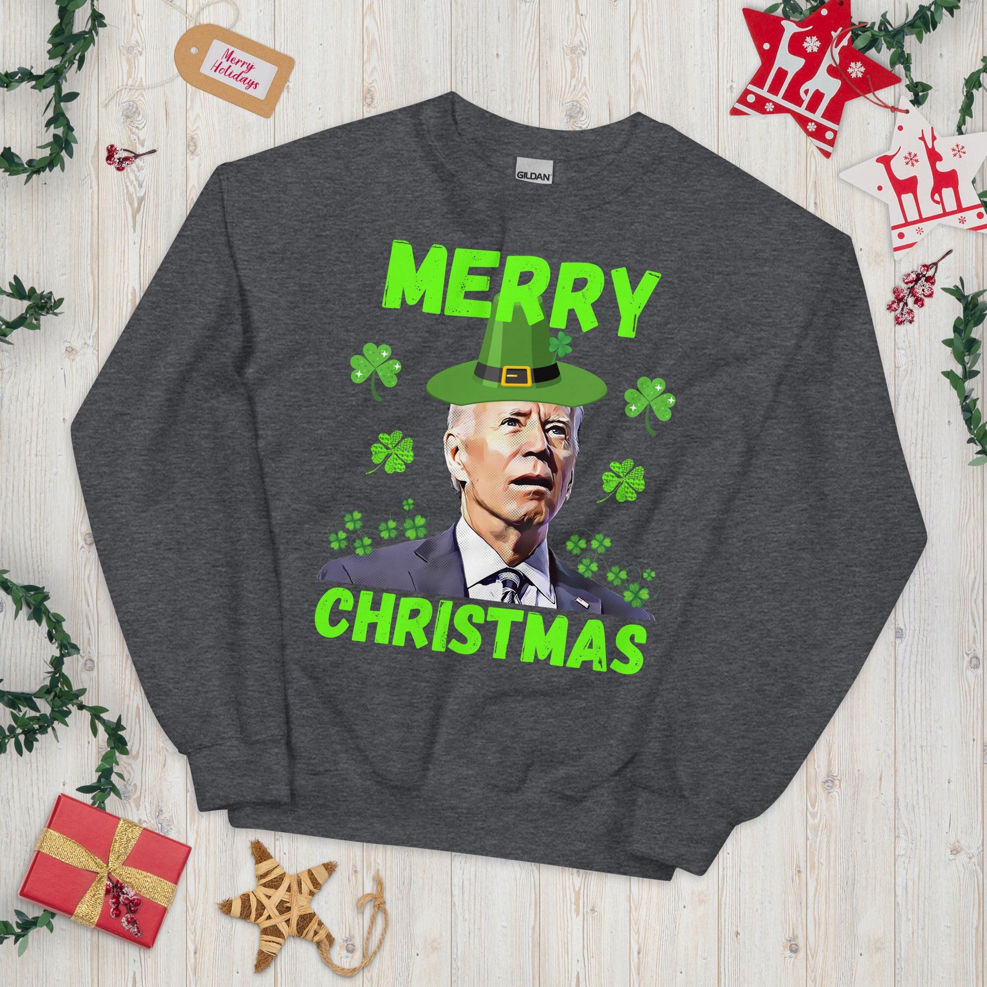 Funny Biden St Patricks Day, Joe Biden Confused, Saint Patricks Sweater, Biden St Pattys Shirt, Funny Anti Biden Gifts, Biden Leprechaun - Madeinsea©