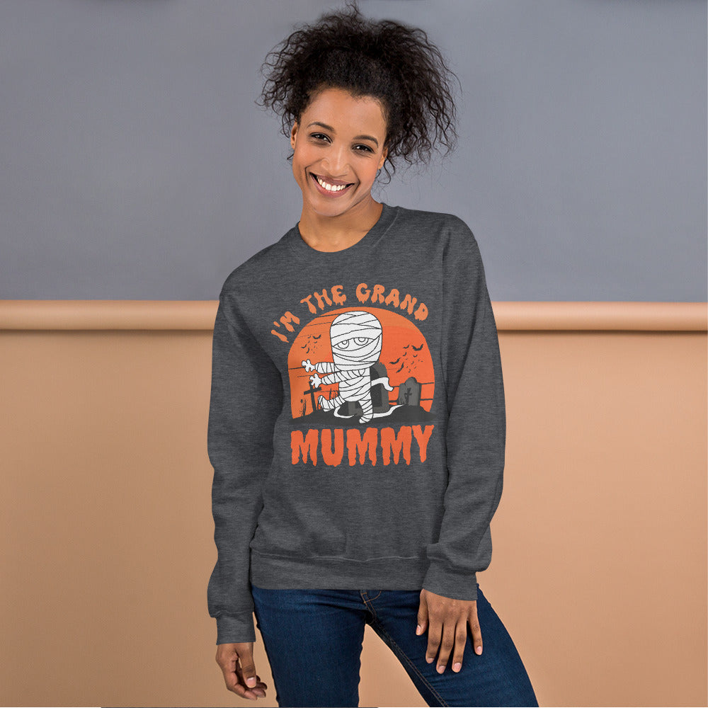 Grandma Halloween Sweatshirt, Im The Grand Mummy, Nana Sweater, Funny Grandmother Halloween Gift, Spooky Season Shirt, Fall Gifts For Granny - Madeinsea©