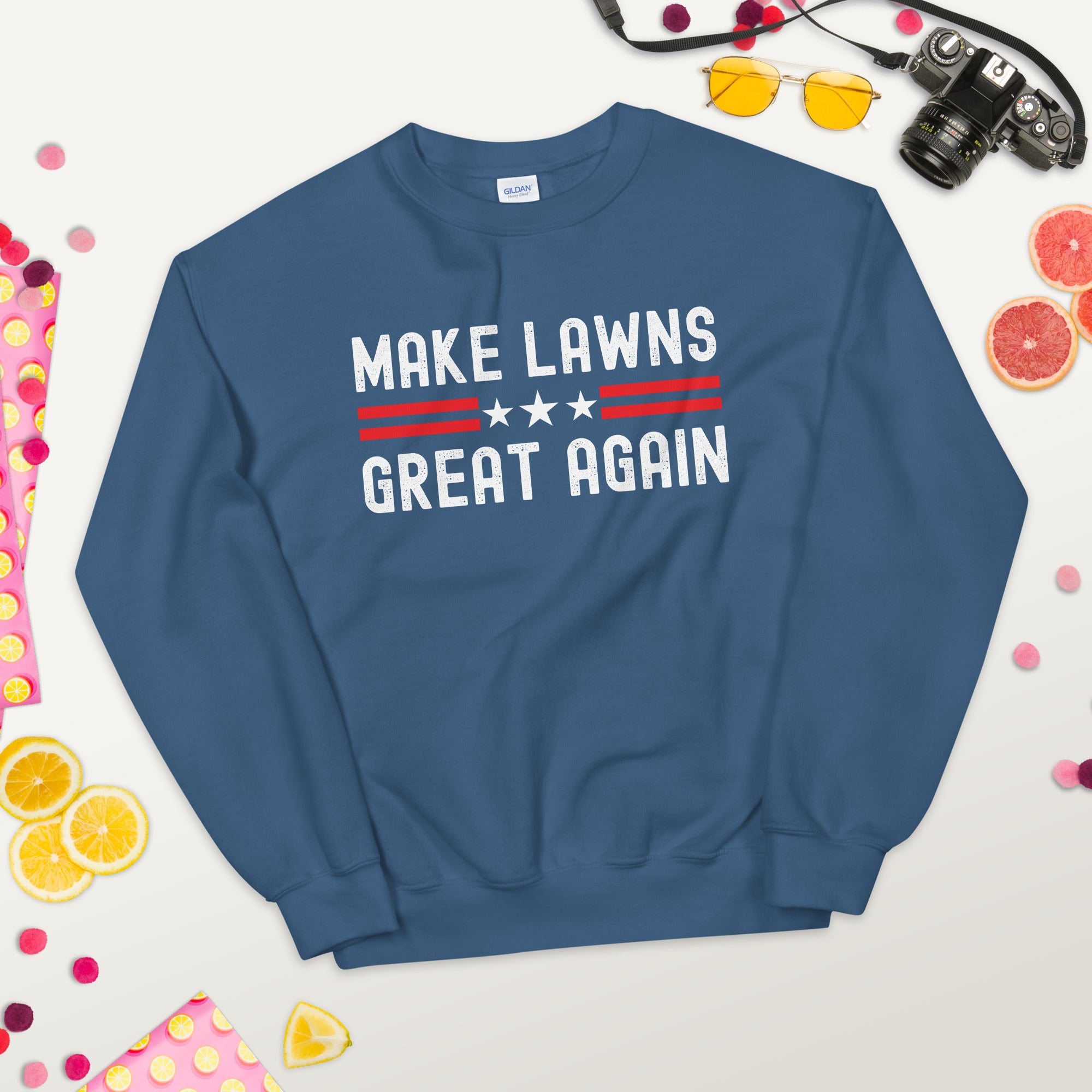 Make Lawns Great Again, Dad Gift, Lawn Mower, Fathers Day Gift, Gardener Sweater, Funny Dad Gift, Mowing Shirt, Lawns, Christmas Gift - Madeinsea©