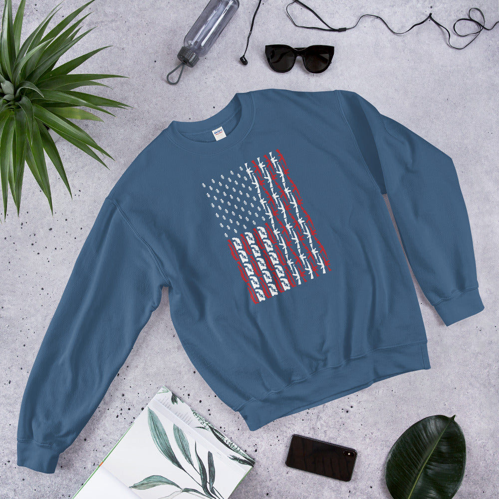 USA Flag Sweater, Patriotic American Sweater, Army Style Shirt, American Veteran Sweater, Independence Day, Fourth Of July, Veteran Day Gift - Madeinsea©